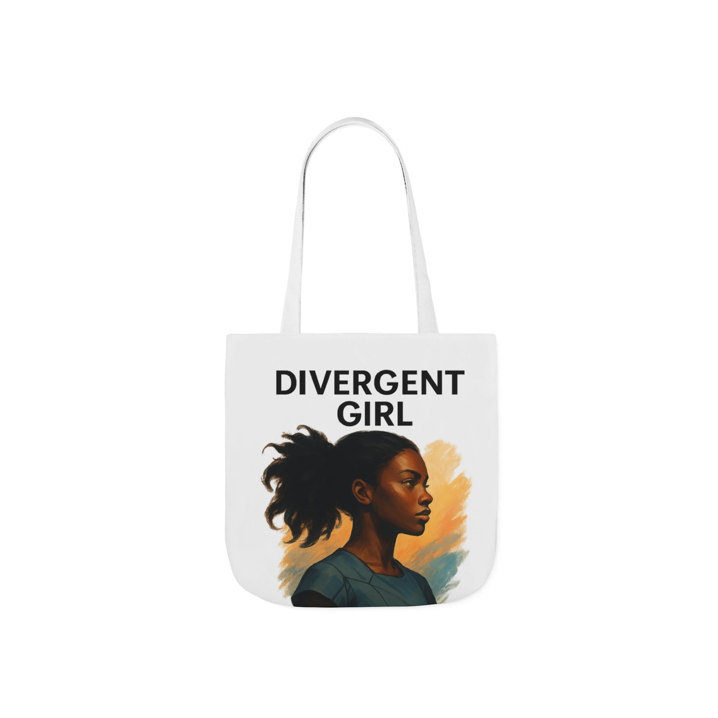 Divergent Girl Canvas Tote Bag, Stylish Reusable Shopping Bag, Great for Everyday Use, Gifts for Book Lovers