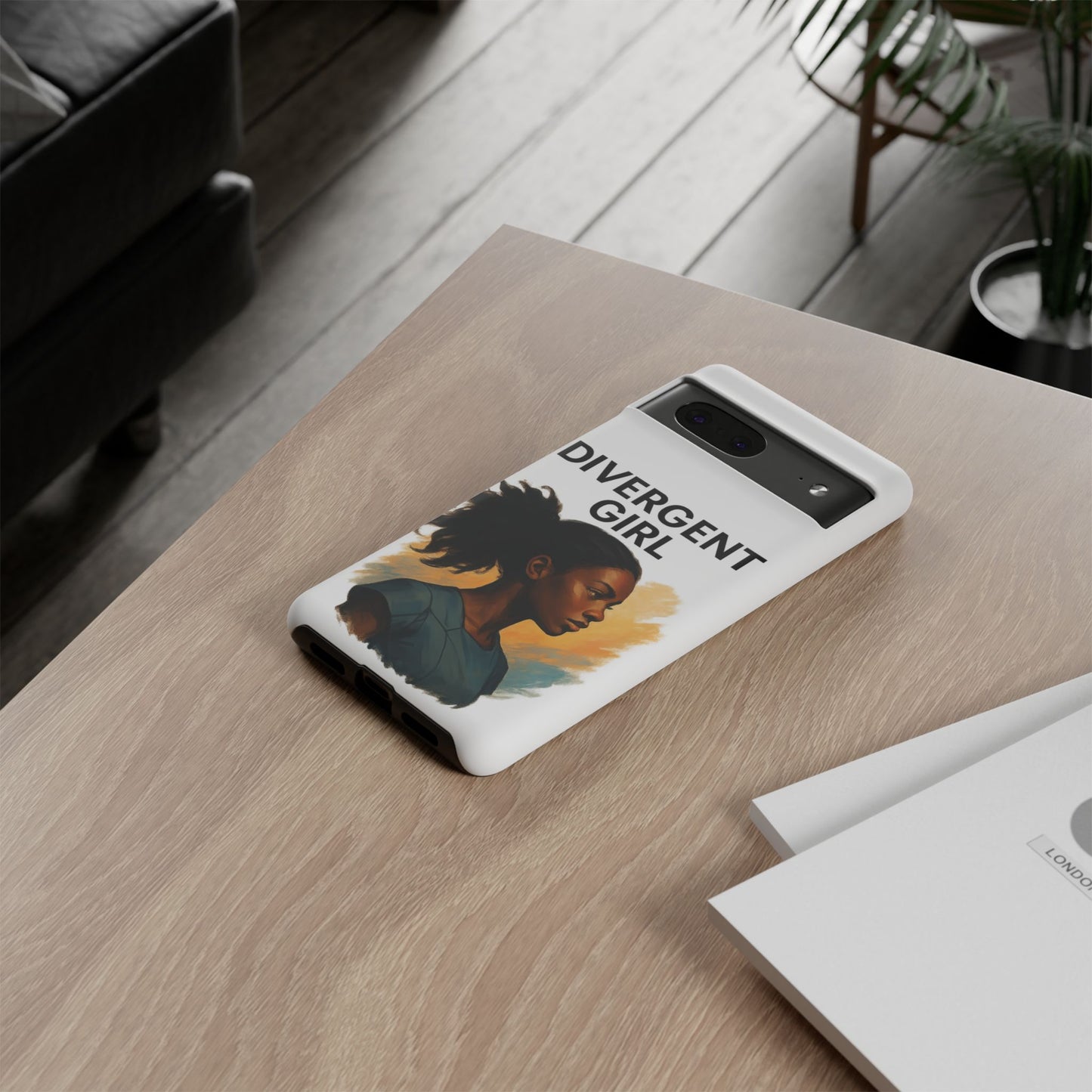 Divergent Girl Phone Case, Tough Phone Cover, Unique Gift for Book Lovers, Protective Smartphone Case, Trendy Cell Phone Skin