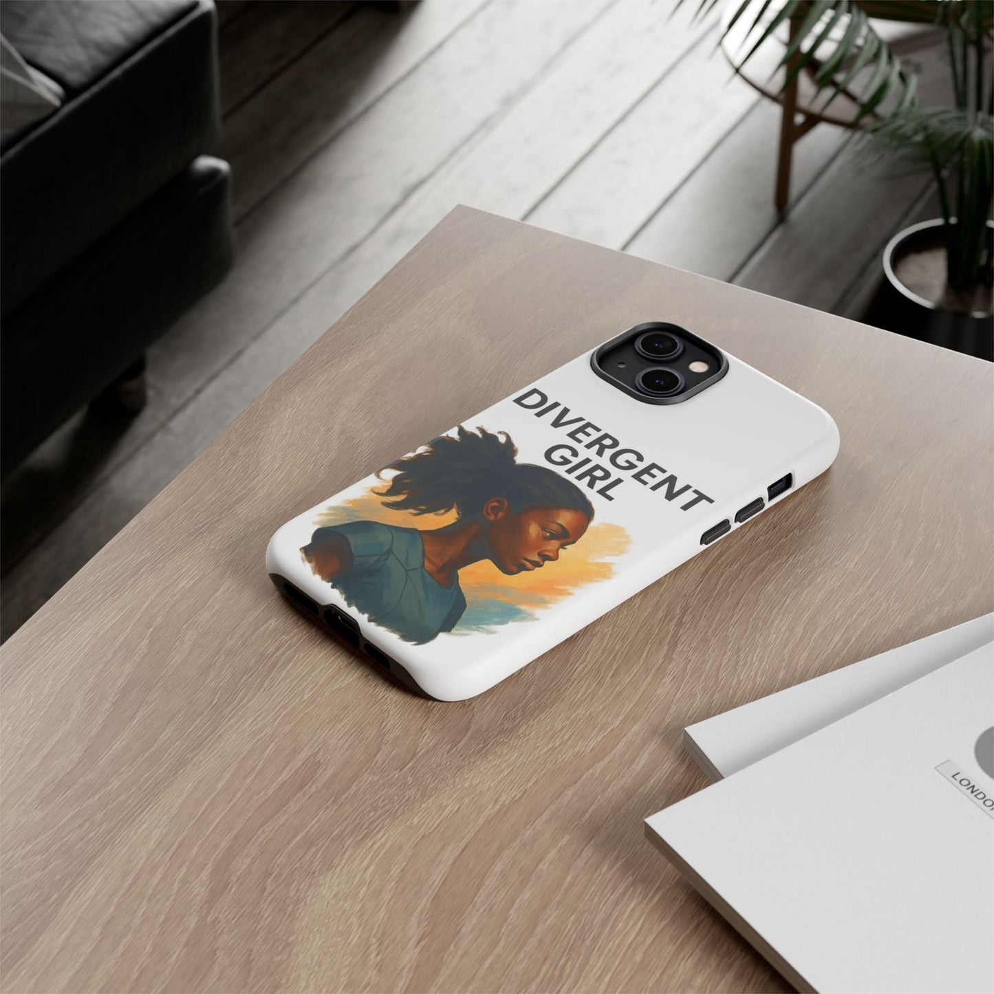 Divergent Girl Phone Case, Tough Phone Cover, Unique Gift for Book Lovers, Protective Smartphone Case, Trendy Cell Phone Skin