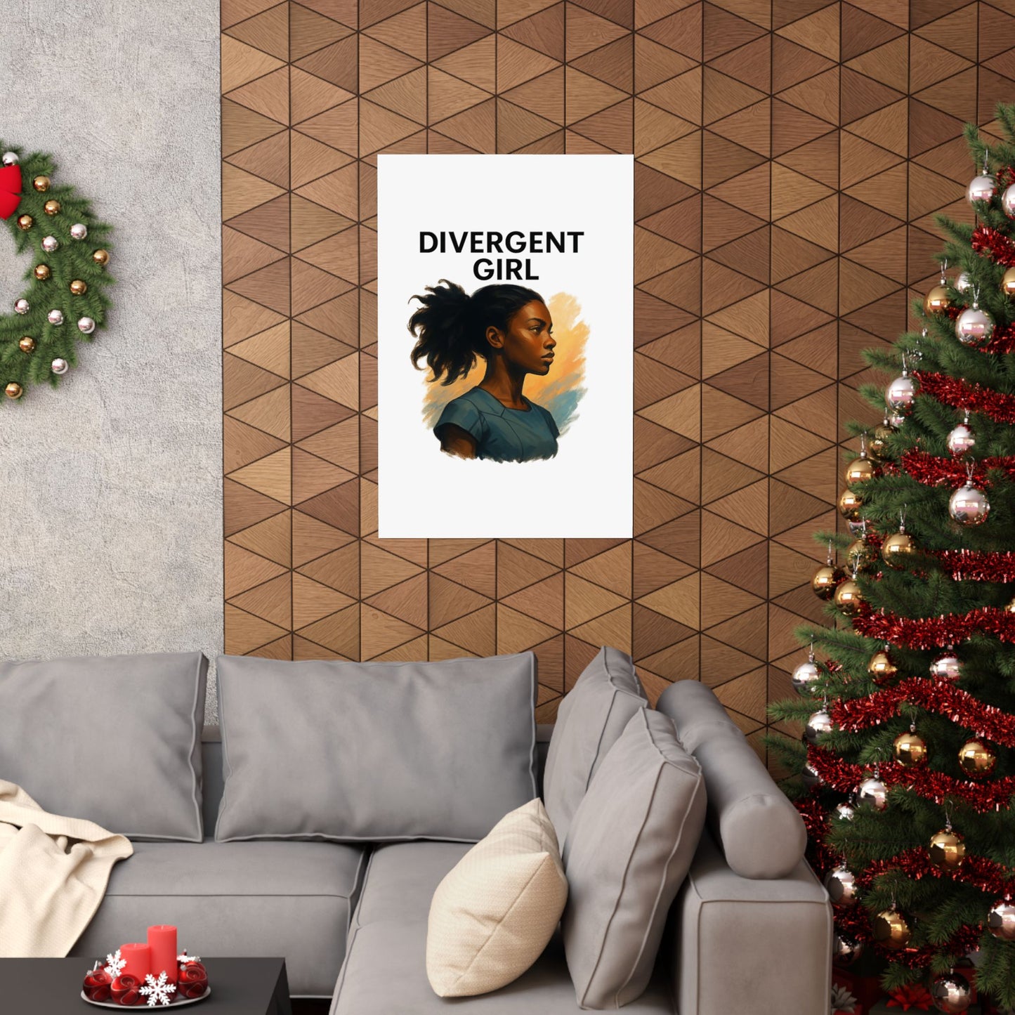 Divergent Girl Matte Vertical Posters, Inspirational Wall Art, Unique Gift for Teens, Home Decor, Literary Art Print
