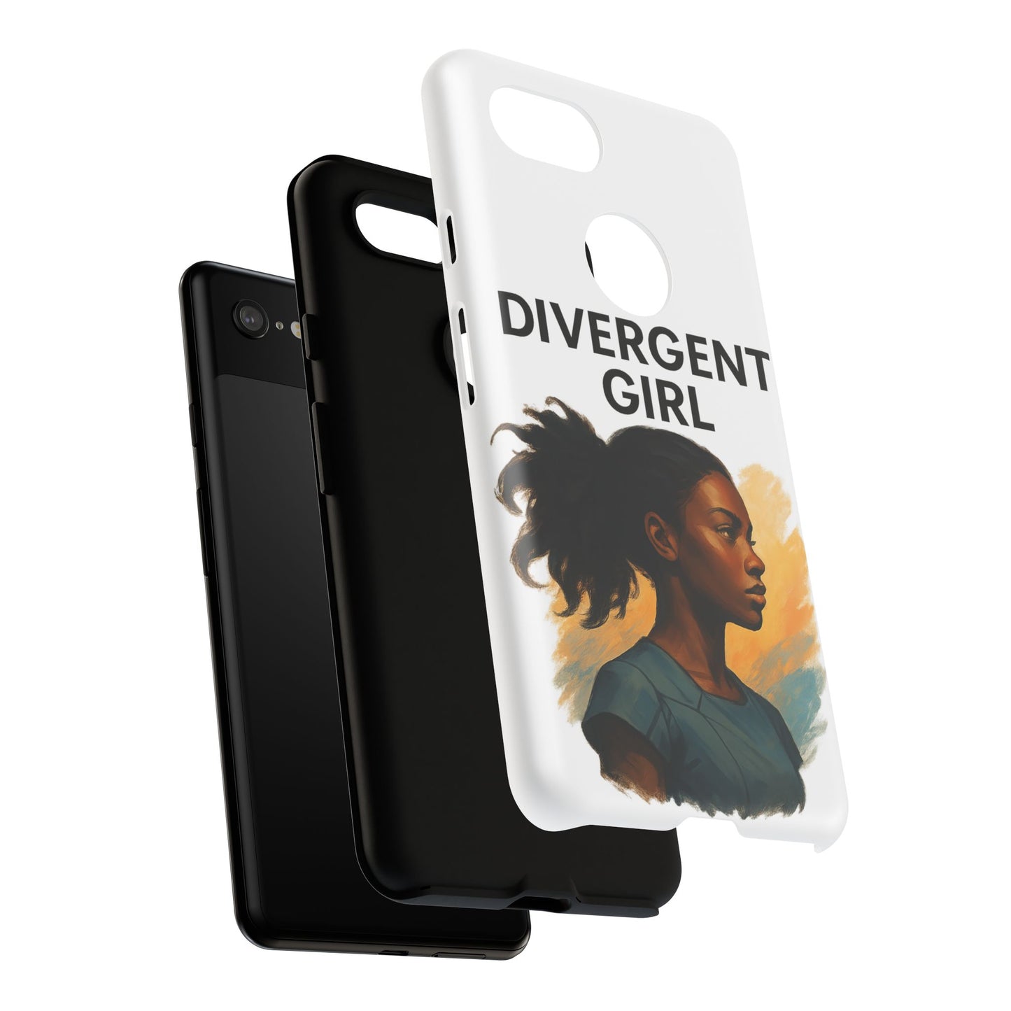 Divergent Girl Phone Case, Tough Phone Cover, Unique Gift for Book Lovers, Protective Smartphone Case, Trendy Cell Phone Skin