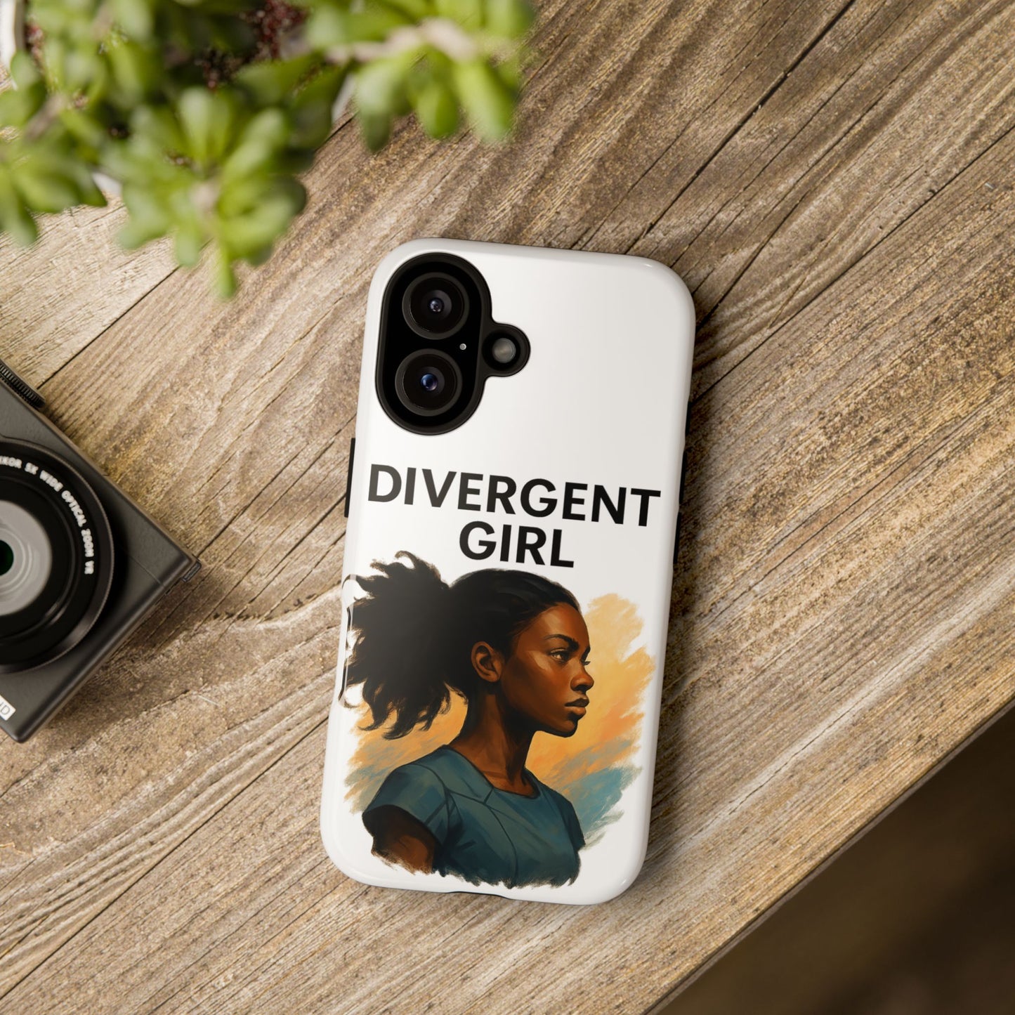 Divergent Girl Phone Case, Tough Phone Cover, Unique Gift for Book Lovers, Protective Smartphone Case, Trendy Cell Phone Skin