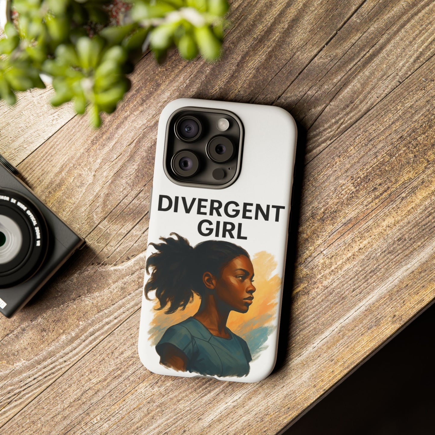 Divergent Girl Phone Case, Tough Phone Cover, Unique Gift for Book Lovers, Protective Smartphone Case, Trendy Cell Phone Skin