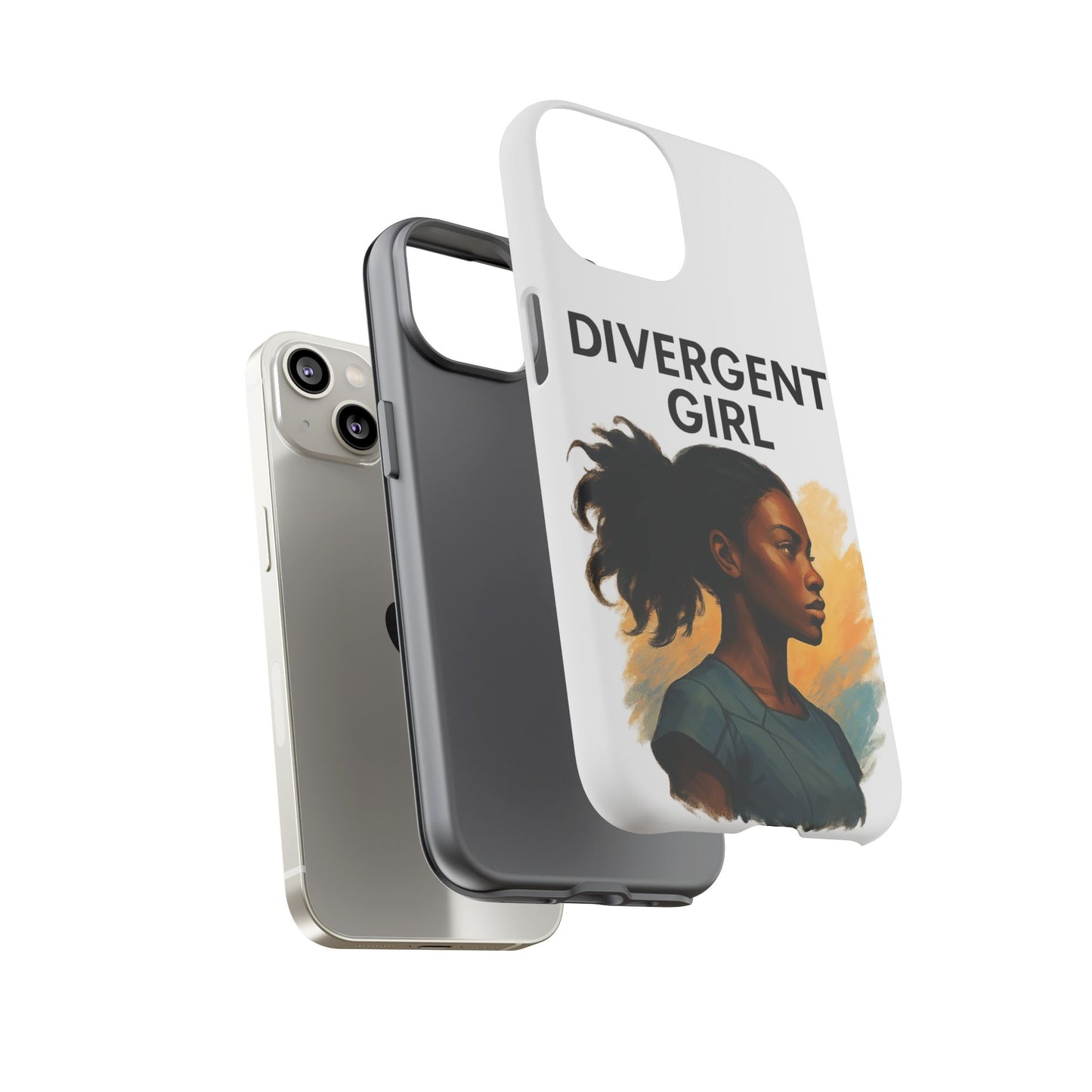 Divergent Girl Phone Case, Tough Phone Cover, Unique Gift for Book Lovers, Protective Smartphone Case, Trendy Cell Phone Skin