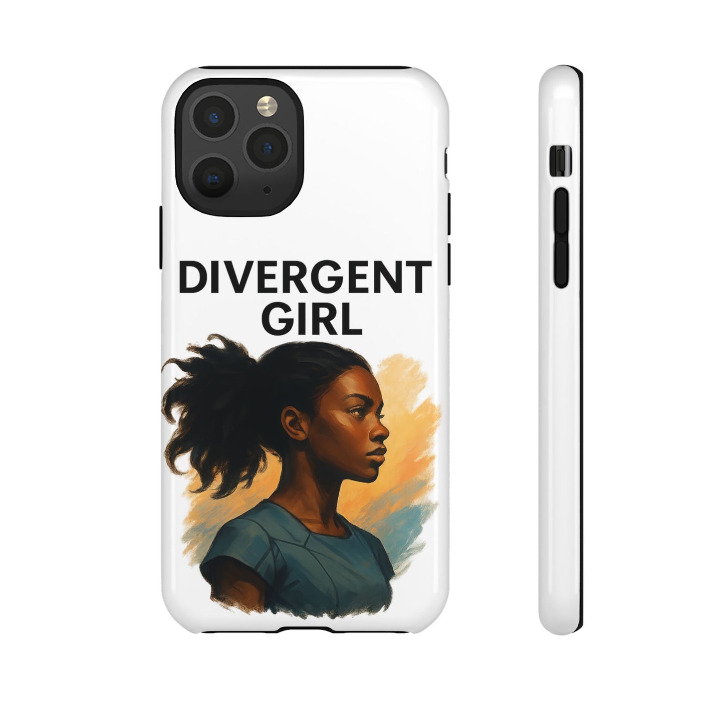 Divergent Girl Phone Case, Tough Phone Cover, Unique Gift for Book Lovers, Protective Smartphone Case, Trendy Cell Phone Skin
