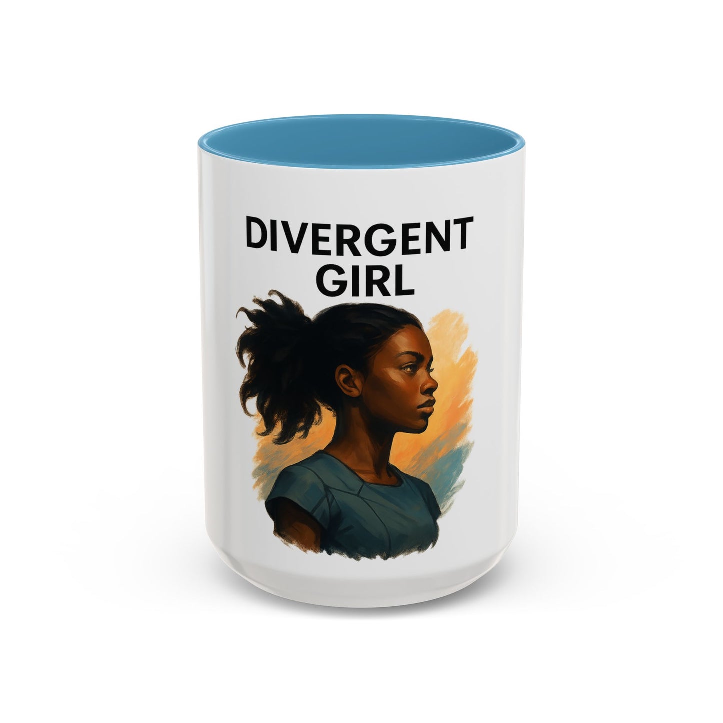 Divergent Girl Coffee Mug, Inspirational Mug, Gift for Book Lovers, Stylish Mug for Students, Unique Art Mug, Motivational Office Decor