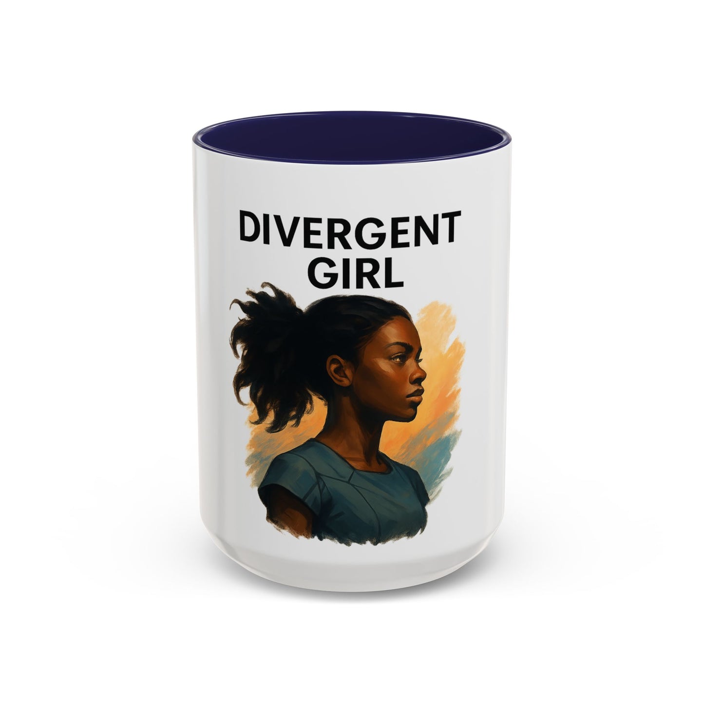 Divergent Girl Coffee Mug, Inspirational Mug, Gift for Book Lovers, Stylish Mug for Students, Unique Art Mug, Motivational Office Decor