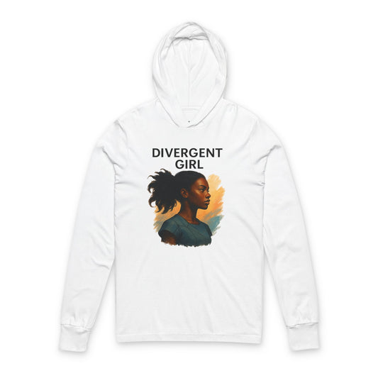 Divergent Girl Unisex Hooded Long Sleeve Tee | Inspirational Hoodie for Book Lovers, Gift for Readers, Cozy Fashion, Literary Apparel