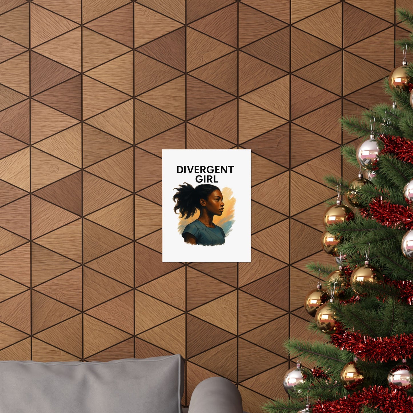 Divergent Girl Matte Vertical Posters, Inspirational Wall Art, Unique Gift for Teens, Home Decor, Literary Art Print