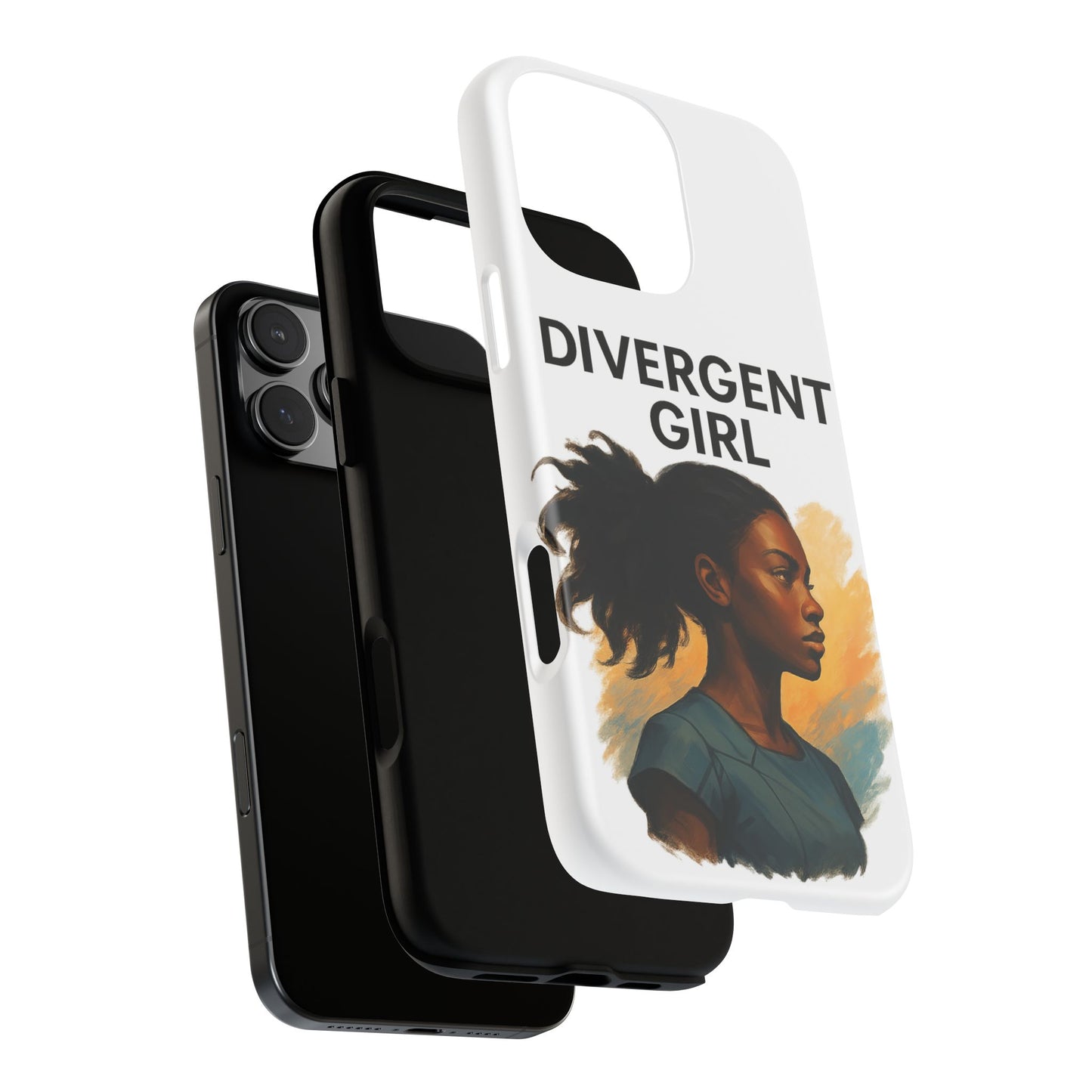 Divergent Girl Phone Case, Tough Phone Cover, Unique Gift for Book Lovers, Protective Smartphone Case, Trendy Cell Phone Skin