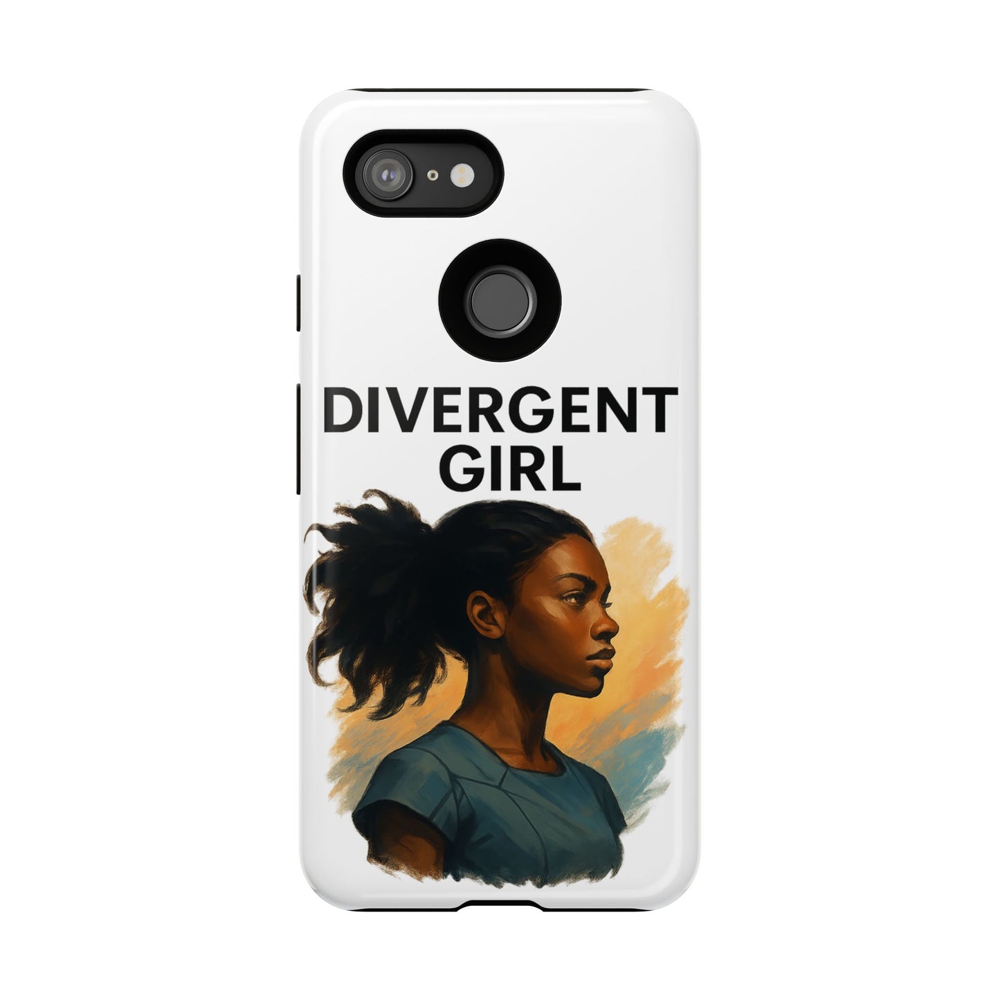 Divergent Girl Phone Case, Tough Phone Cover, Unique Gift for Book Lovers, Protective Smartphone Case, Trendy Cell Phone Skin