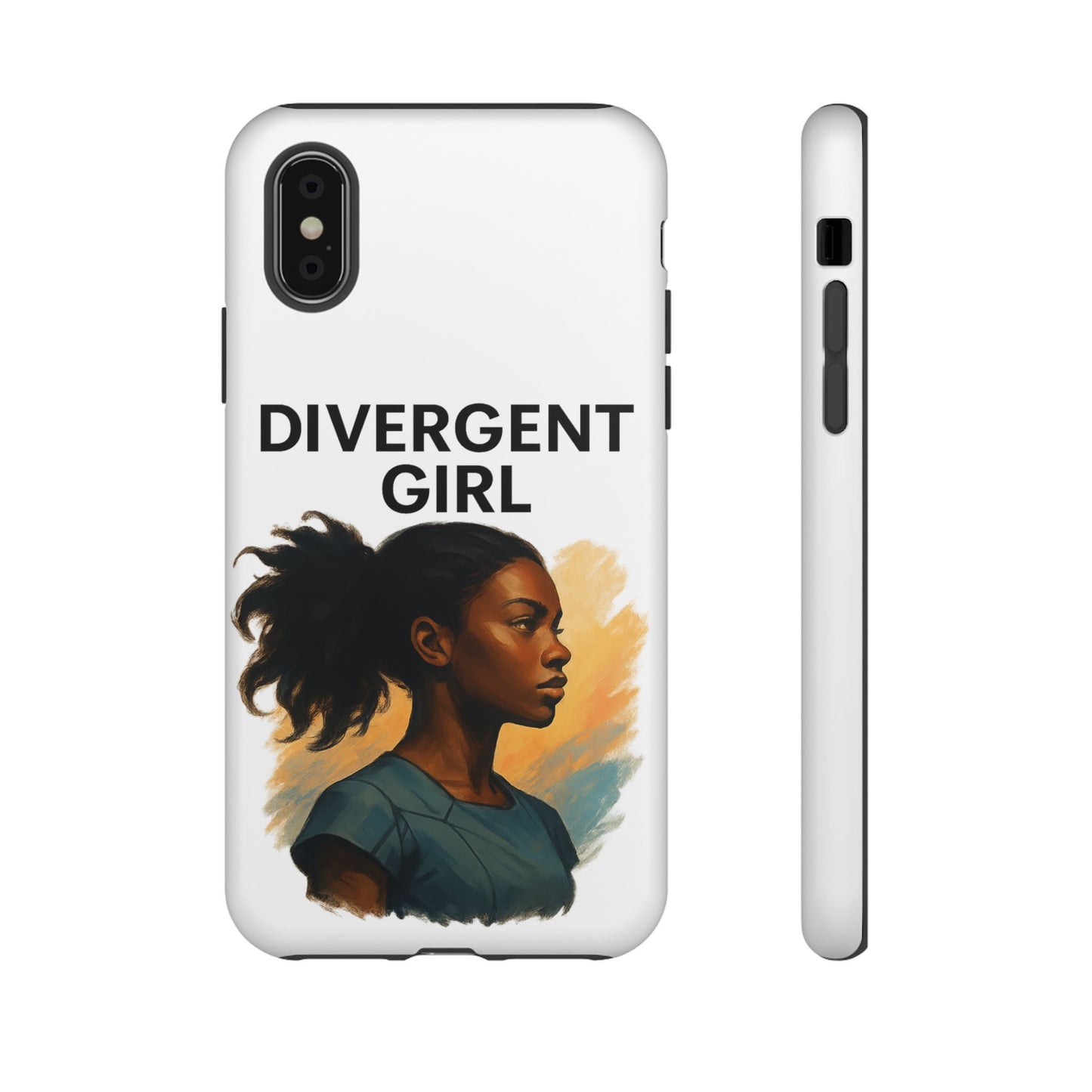 Divergent Girl Phone Case, Tough Phone Cover, Unique Gift for Book Lovers, Protective Smartphone Case, Trendy Cell Phone Skin