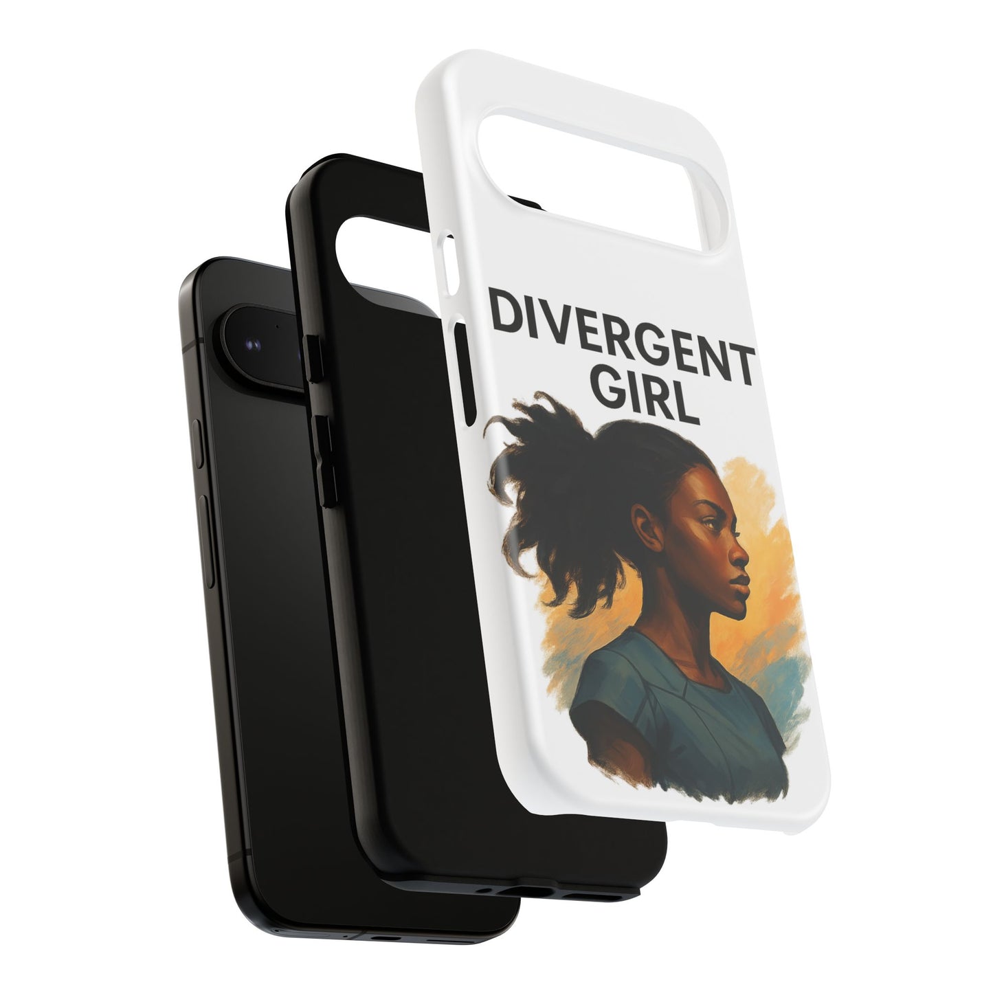 Divergent Girl Phone Case, Tough Phone Cover, Unique Gift for Book Lovers, Protective Smartphone Case, Trendy Cell Phone Skin