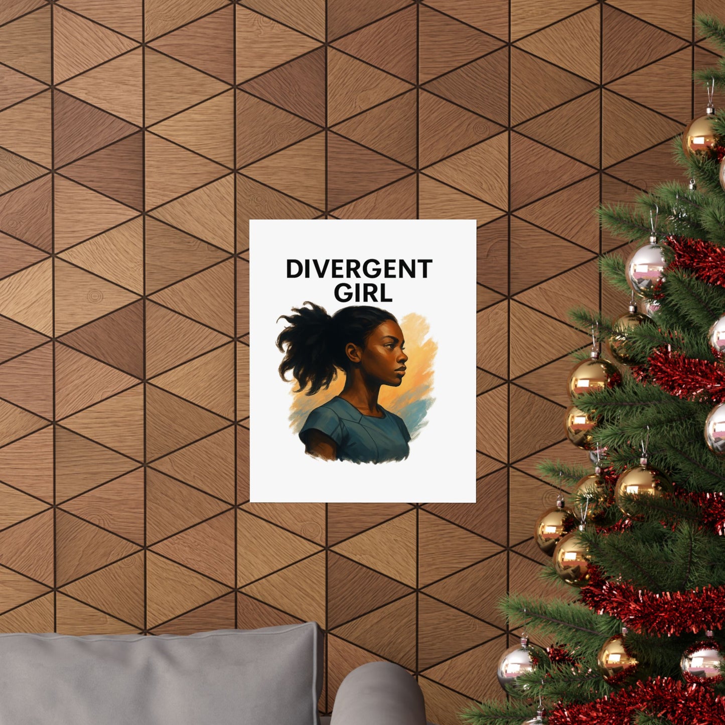 Divergent Girl Matte Vertical Posters, Inspirational Wall Art, Unique Gift for Teens, Home Decor, Literary Art Print