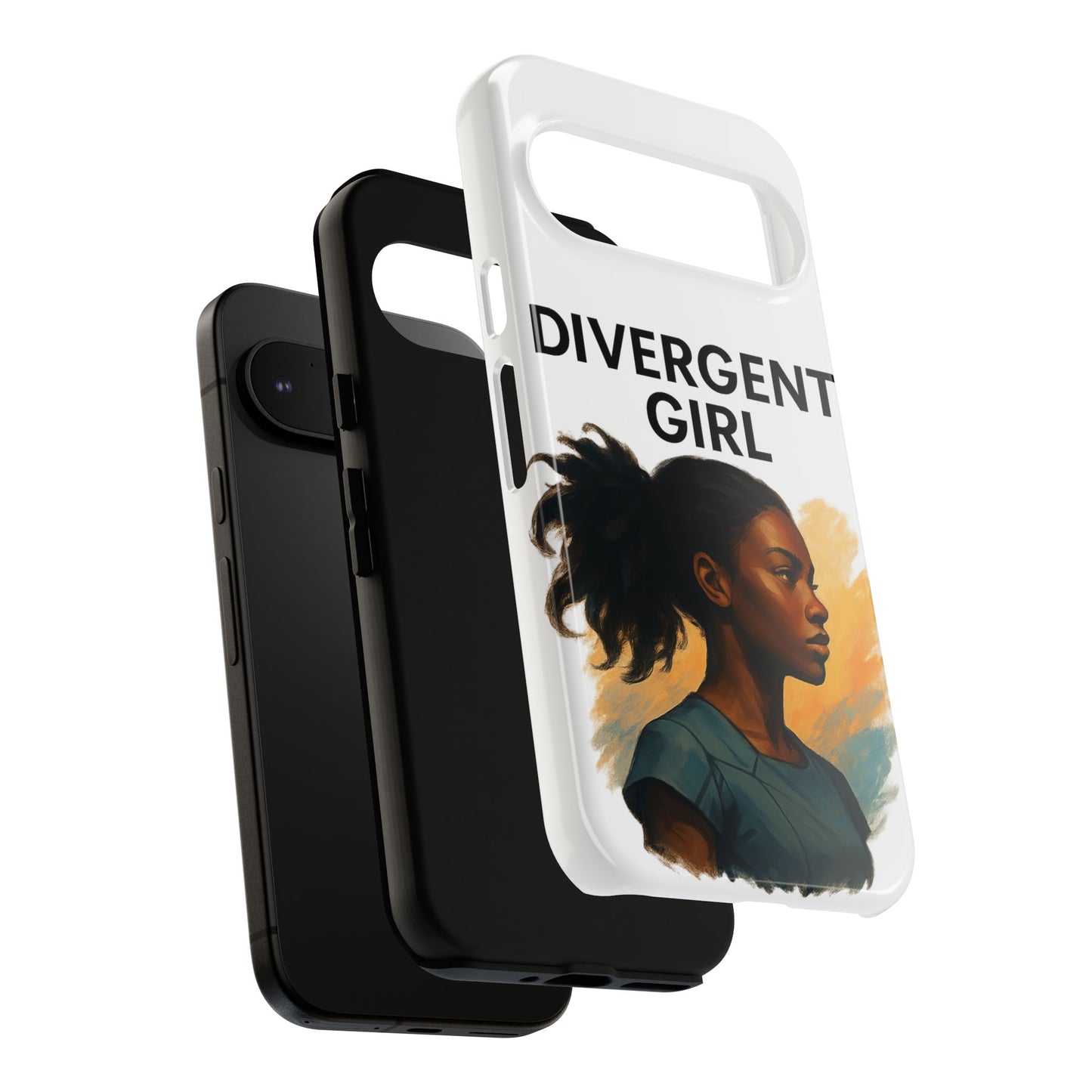 Divergent Girl Phone Case, Tough Phone Cover, Unique Gift for Book Lovers, Protective Smartphone Case, Trendy Cell Phone Skin
