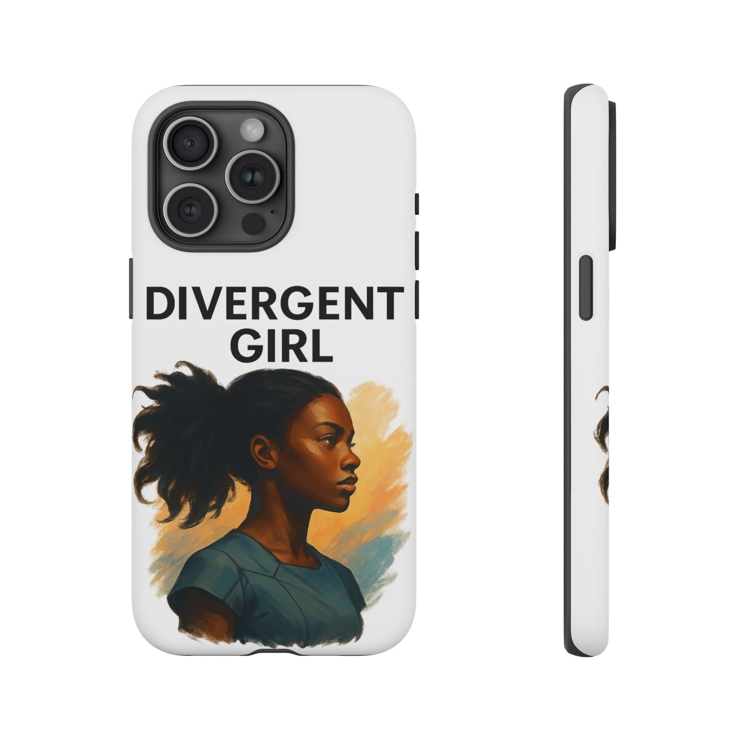 Divergent Girl Phone Case, Tough Phone Cover, Unique Gift for Book Lovers, Protective Smartphone Case, Trendy Cell Phone Skin