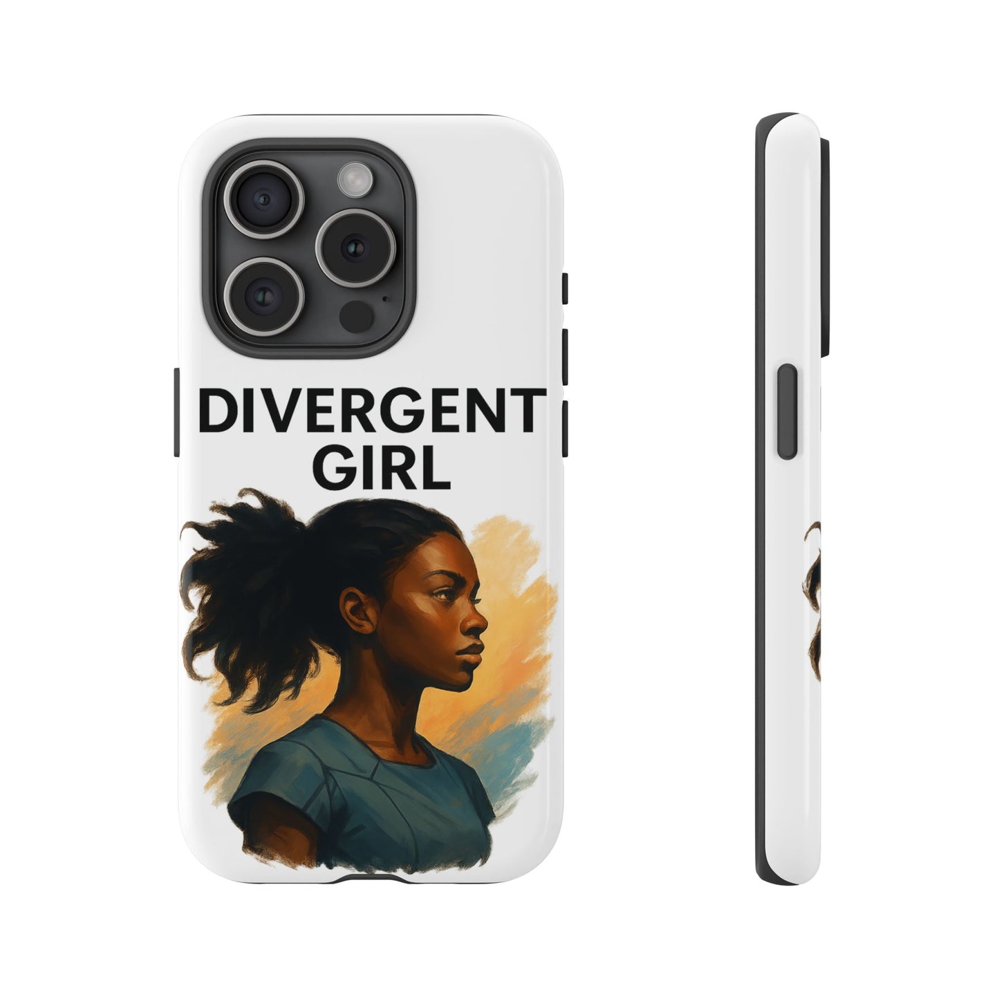 Divergent Girl Phone Case, Tough Phone Cover, Unique Gift for Book Lovers, Protective Smartphone Case, Trendy Cell Phone Skin