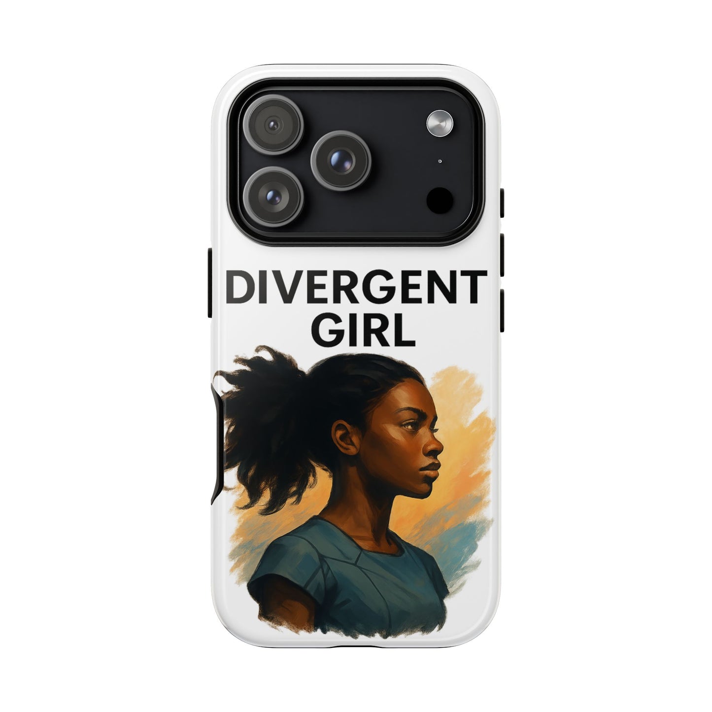 Divergent Girl Phone Case, Tough Phone Cover, Unique Gift for Book Lovers, Protective Smartphone Case, Trendy Cell Phone Skin