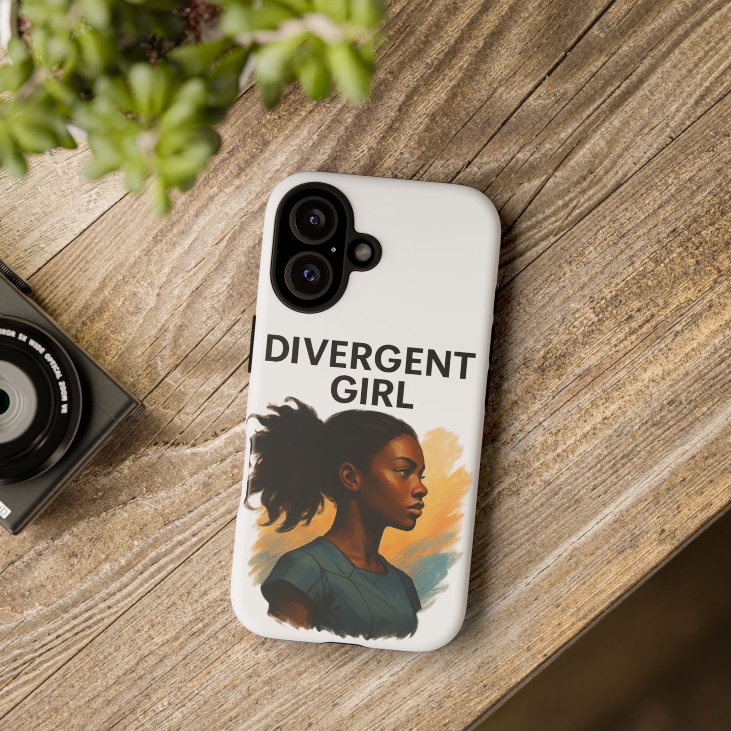 Divergent Girl Phone Case, Tough Phone Cover, Unique Gift for Book Lovers, Protective Smartphone Case, Trendy Cell Phone Skin