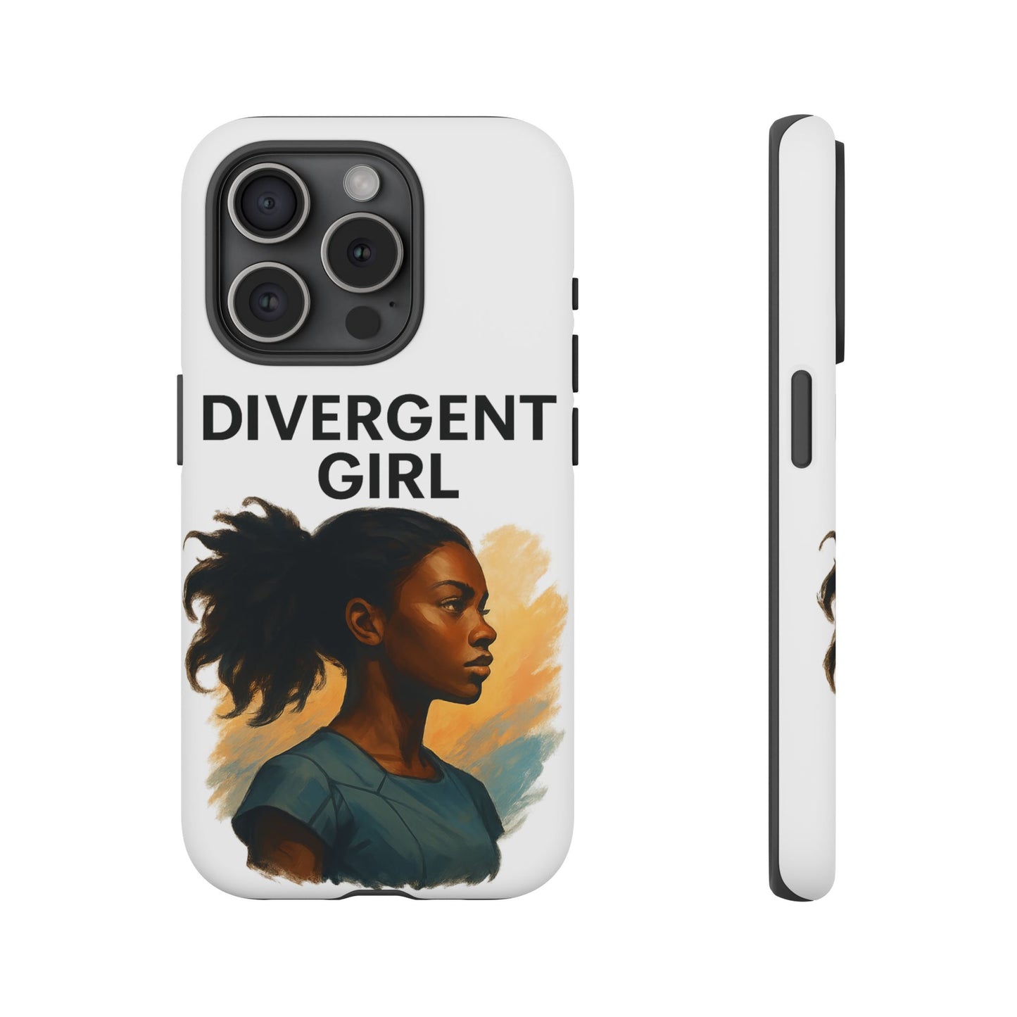 Divergent Girl Phone Case, Tough Phone Cover, Unique Gift for Book Lovers, Protective Smartphone Case, Trendy Cell Phone Skin