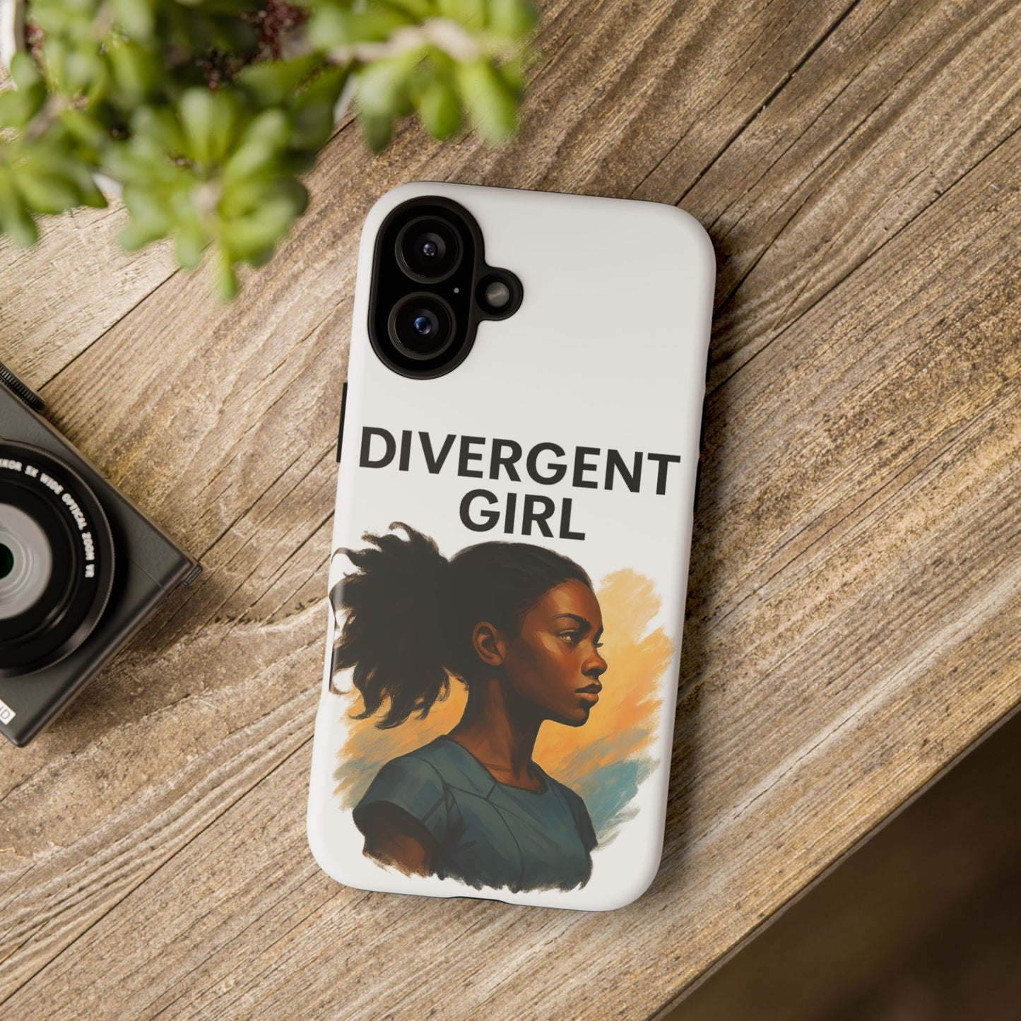 Divergent Girl Phone Case, Tough Phone Cover, Unique Gift for Book Lovers, Protective Smartphone Case, Trendy Cell Phone Skin