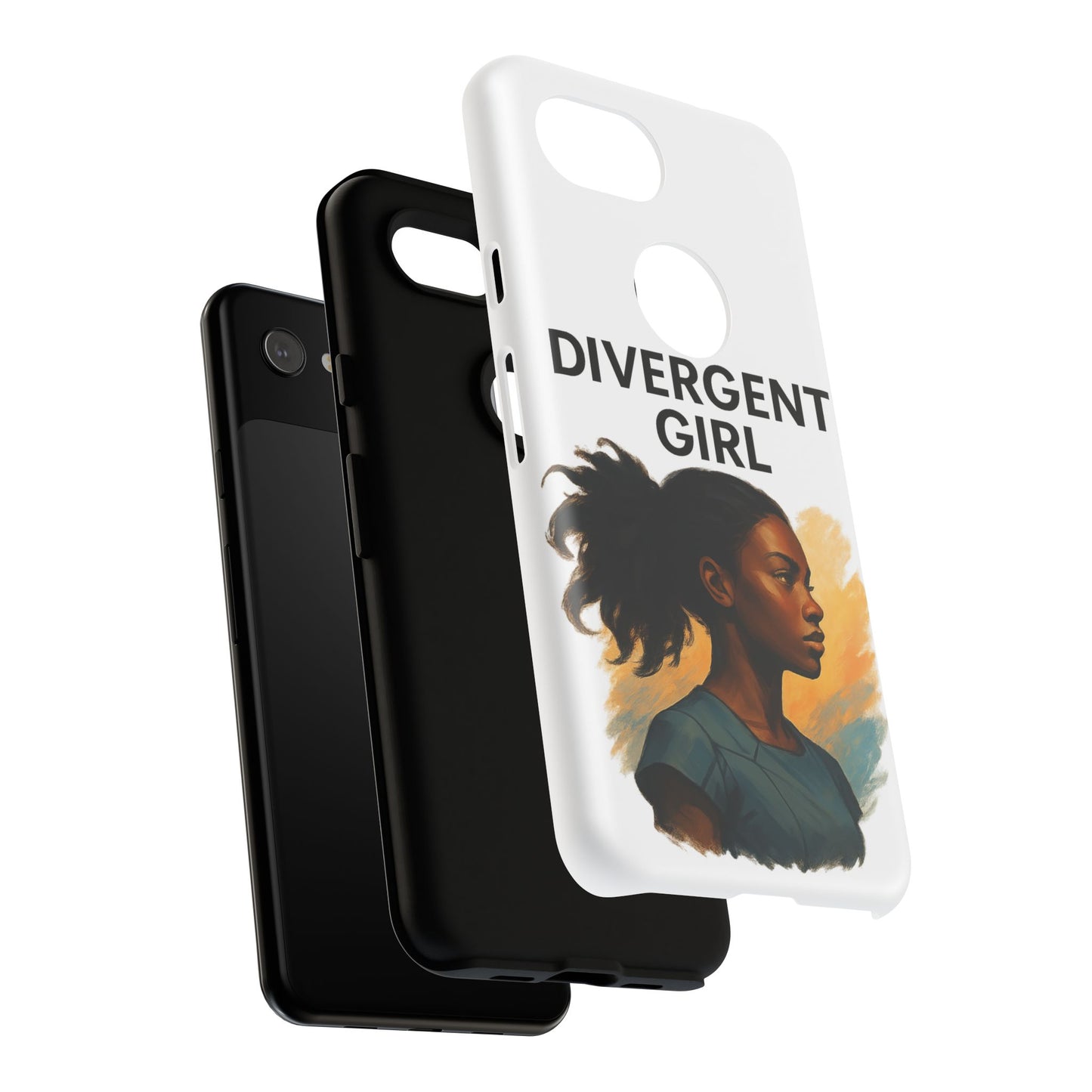 Divergent Girl Phone Case, Tough Phone Cover, Unique Gift for Book Lovers, Protective Smartphone Case, Trendy Cell Phone Skin