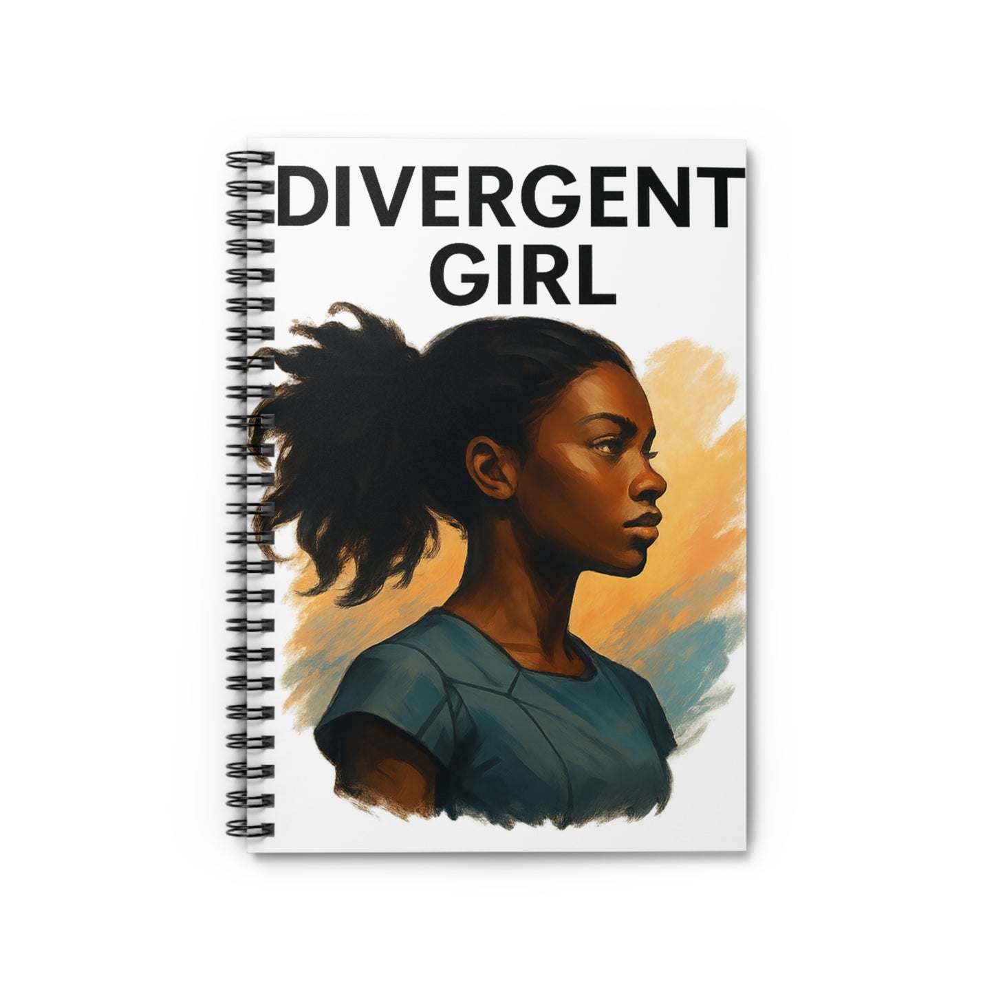Divergent Girl Spiral Notebook - Inspirational Journal for Creative Minds, Gift for Students, Writing Enthusiasts, School Supplies, [...]