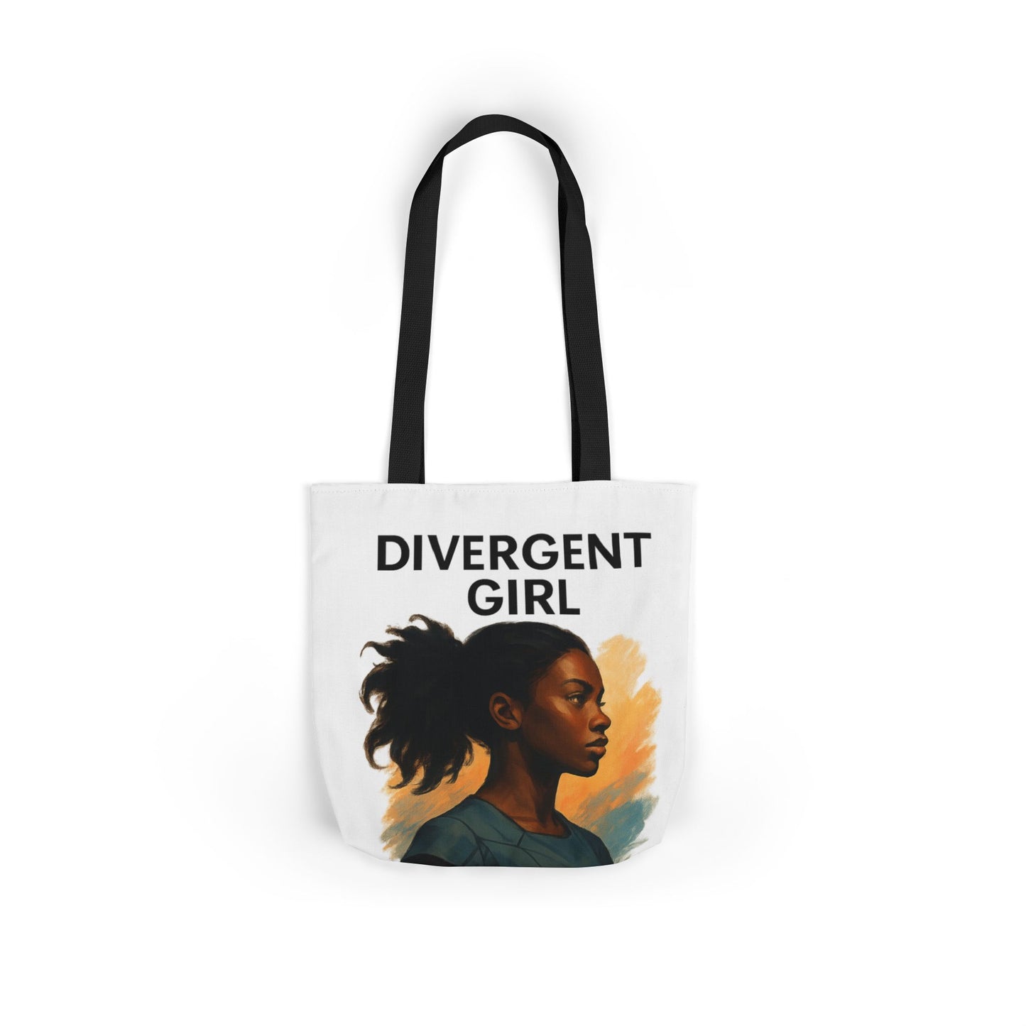 Divergent Girl Canvas Tote Bag, Stylish Reusable Shopping Bag, Great for Everyday Use, Gifts for Book Lovers