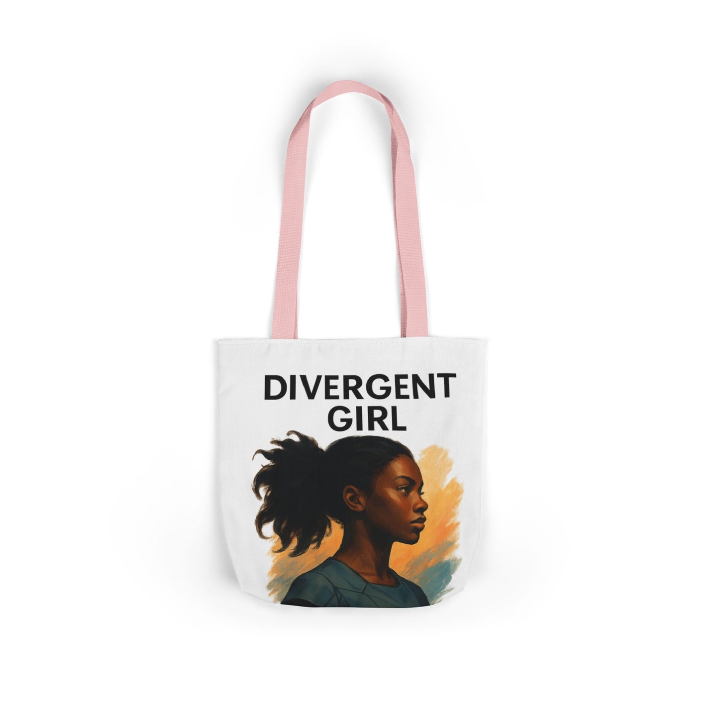 Divergent Girl Canvas Tote Bag, Stylish Reusable Shopping Bag, Great for Everyday Use, Gifts for Book Lovers