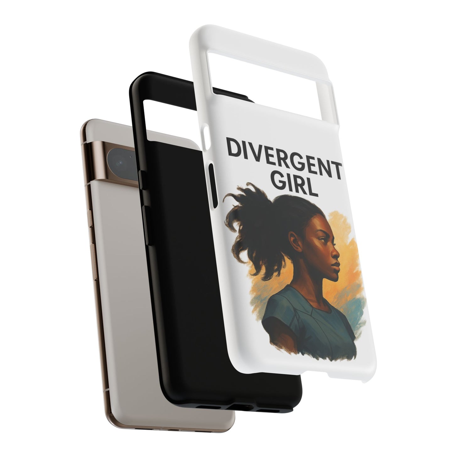 Divergent Girl Phone Case, Tough Phone Cover, Unique Gift for Book Lovers, Protective Smartphone Case, Trendy Cell Phone Skin