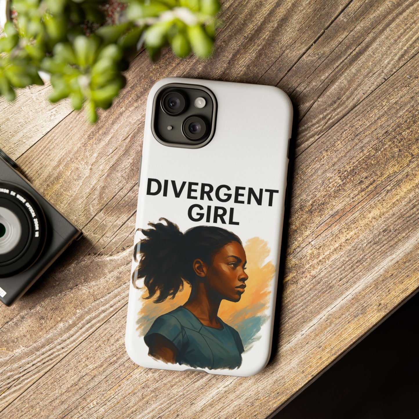 Divergent Girl Phone Case, Tough Phone Cover, Unique Gift for Book Lovers, Protective Smartphone Case, Trendy Cell Phone Skin
