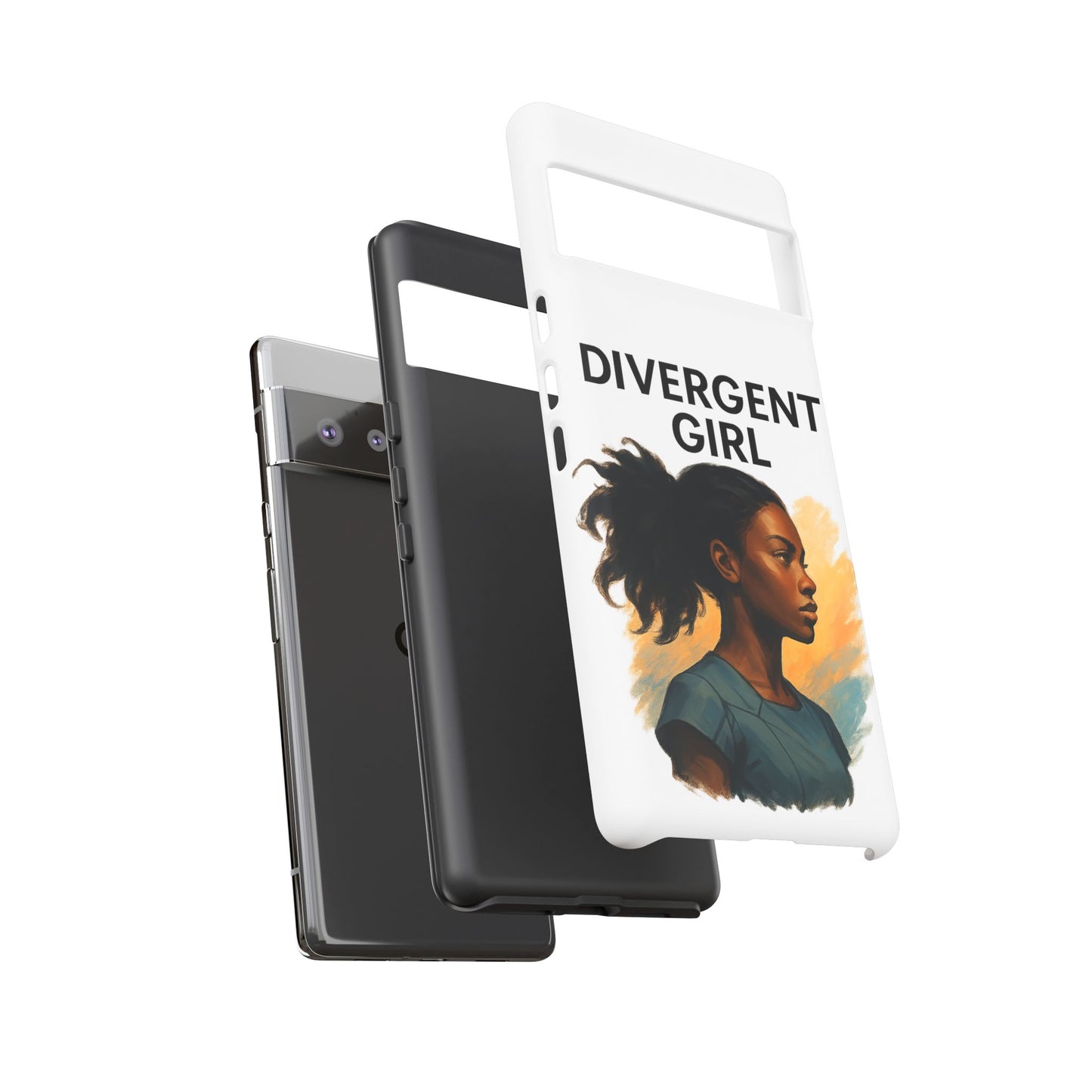 Divergent Girl Phone Case, Tough Phone Cover, Unique Gift for Book Lovers, Protective Smartphone Case, Trendy Cell Phone Skin