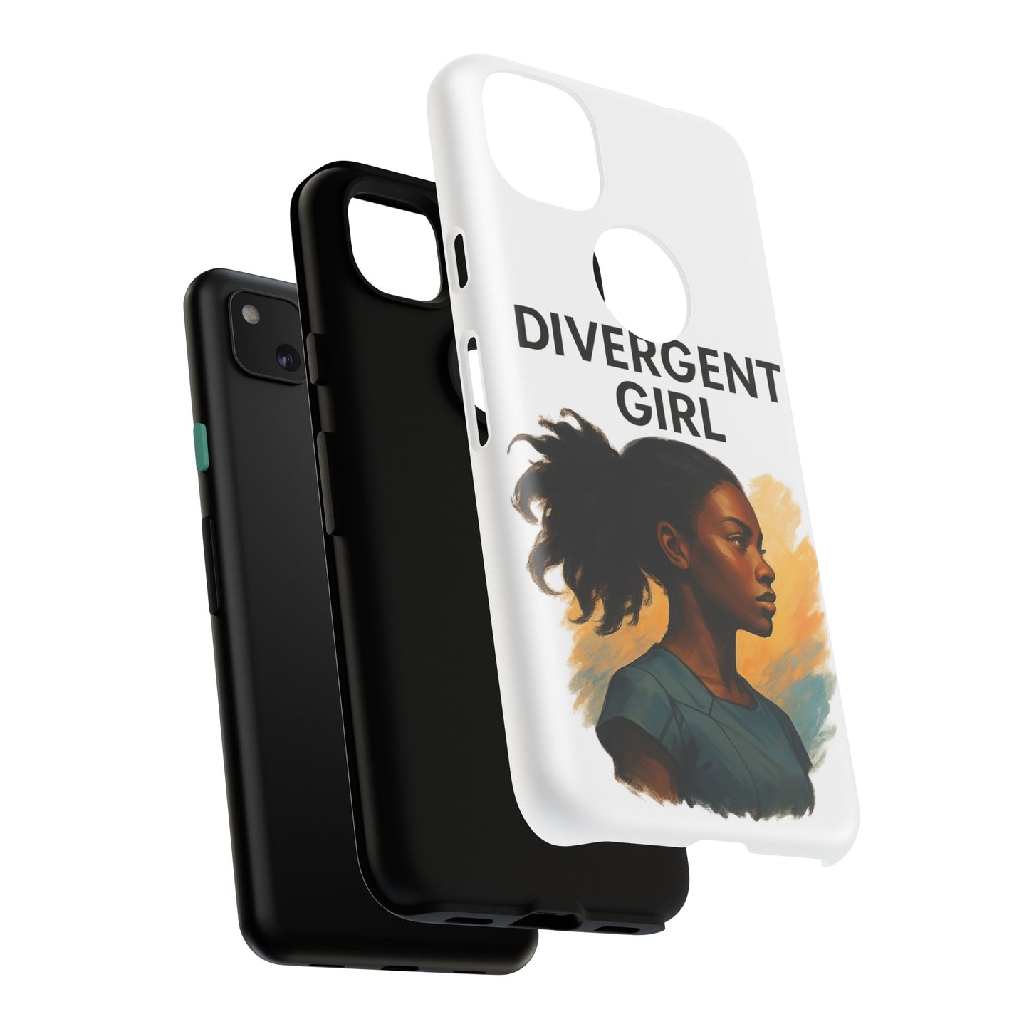 Divergent Girl Phone Case, Tough Phone Cover, Unique Gift for Book Lovers, Protective Smartphone Case, Trendy Cell Phone Skin