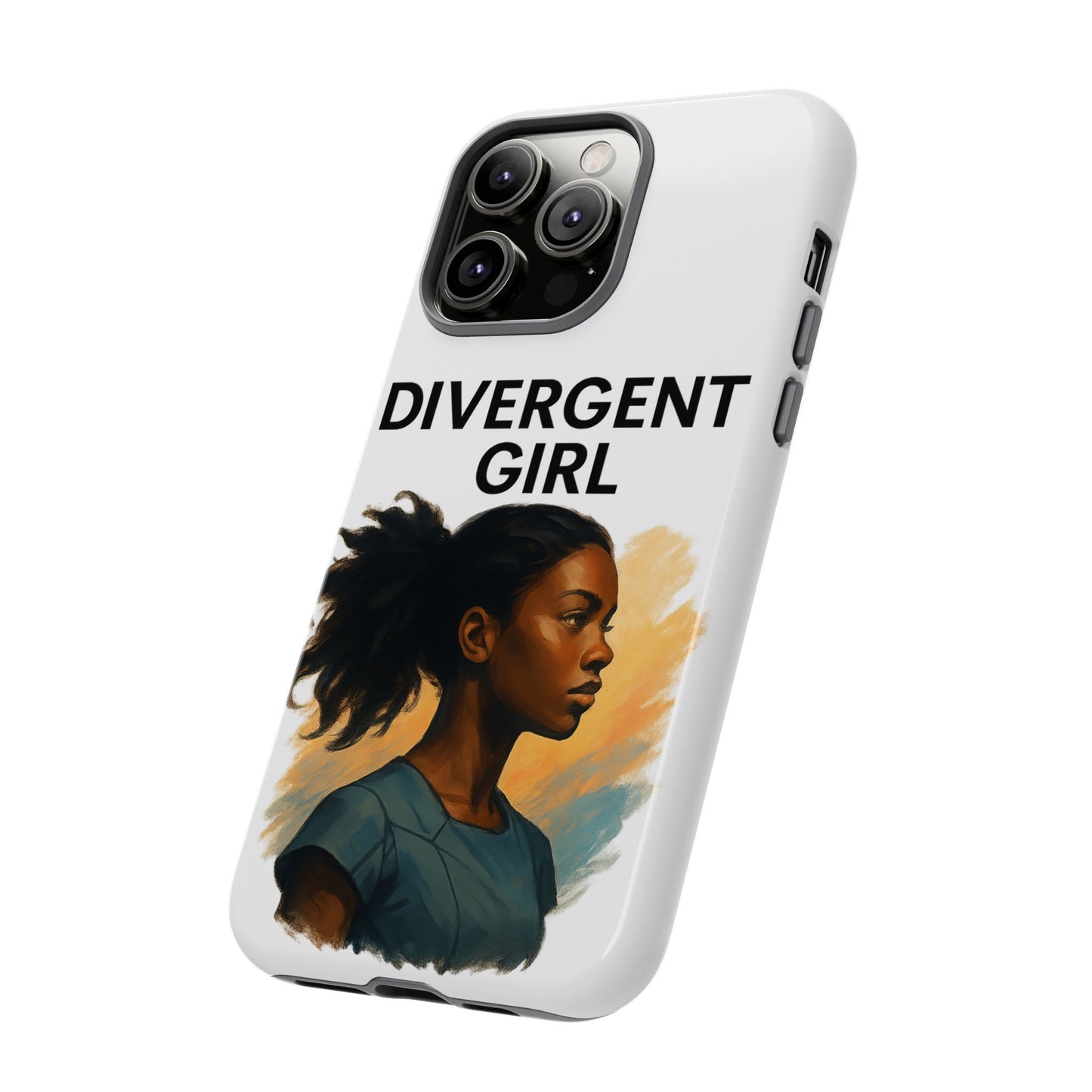 Divergent Girl Phone Case, Tough Phone Cover, Unique Gift for Book Lovers, Protective Smartphone Case, Trendy Cell Phone Skin