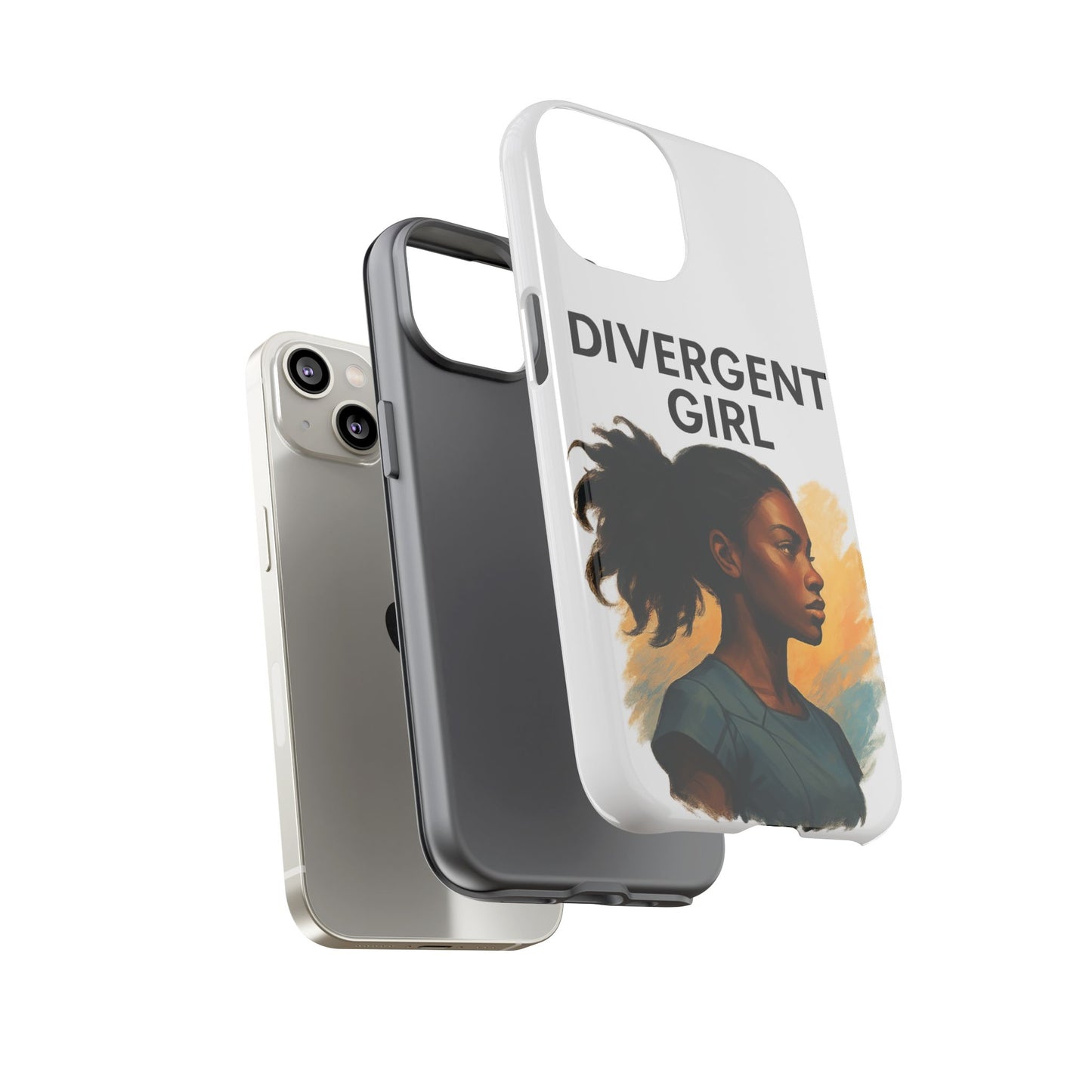 Divergent Girl Phone Case, Tough Phone Cover, Unique Gift for Book Lovers, Protective Smartphone Case, Trendy Cell Phone Skin