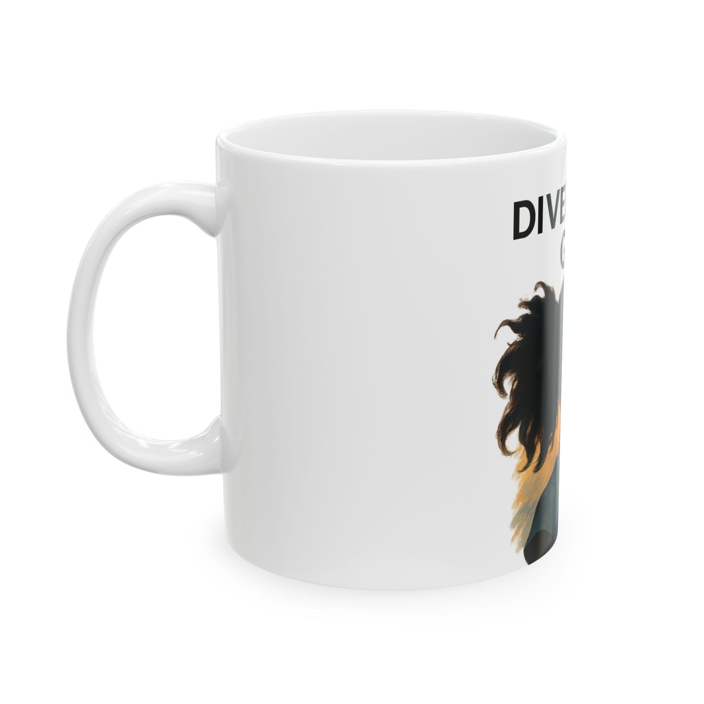 Divergent Girl Ceramic Mug - Inspirational Gift for Readers, Book Lovers, Novels, Home Decor, Tea and Coffee