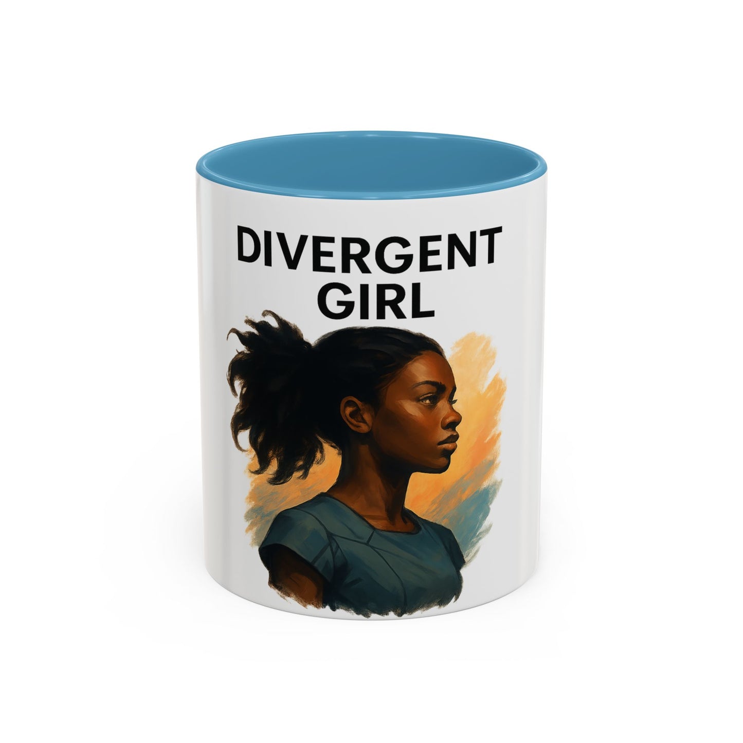 Divergent Girl Coffee Mug, Inspirational Mug, Gift for Book Lovers, Stylish Mug for Students, Unique Art Mug, Motivational Office Decor