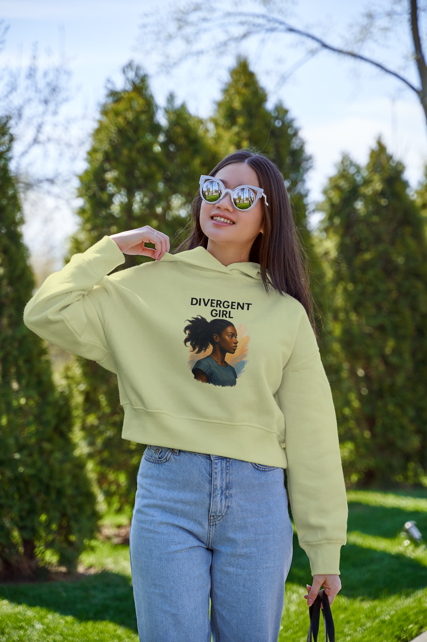 Divergent Girl Sweatshirt, Unisex Lightweight Hoodie, Motivational Gift, Cozy Layering, Perfect for Everyday Wear, Inspirational Apparel