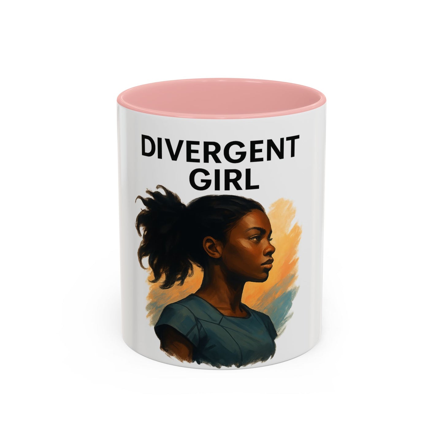 Divergent Girl Coffee Mug, Inspirational Mug, Gift for Book Lovers, Stylish Mug for Students, Unique Art Mug, Motivational Office Decor