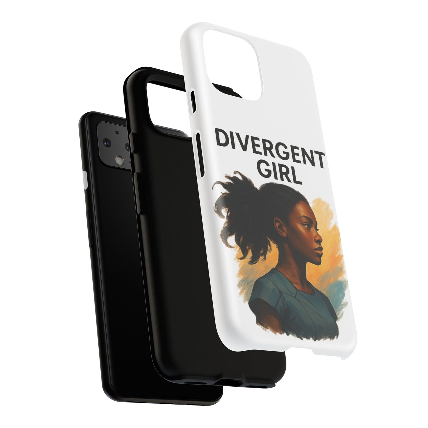Divergent Girl Phone Case, Tough Phone Cover, Unique Gift for Book Lovers, Protective Smartphone Case, Trendy Cell Phone Skin