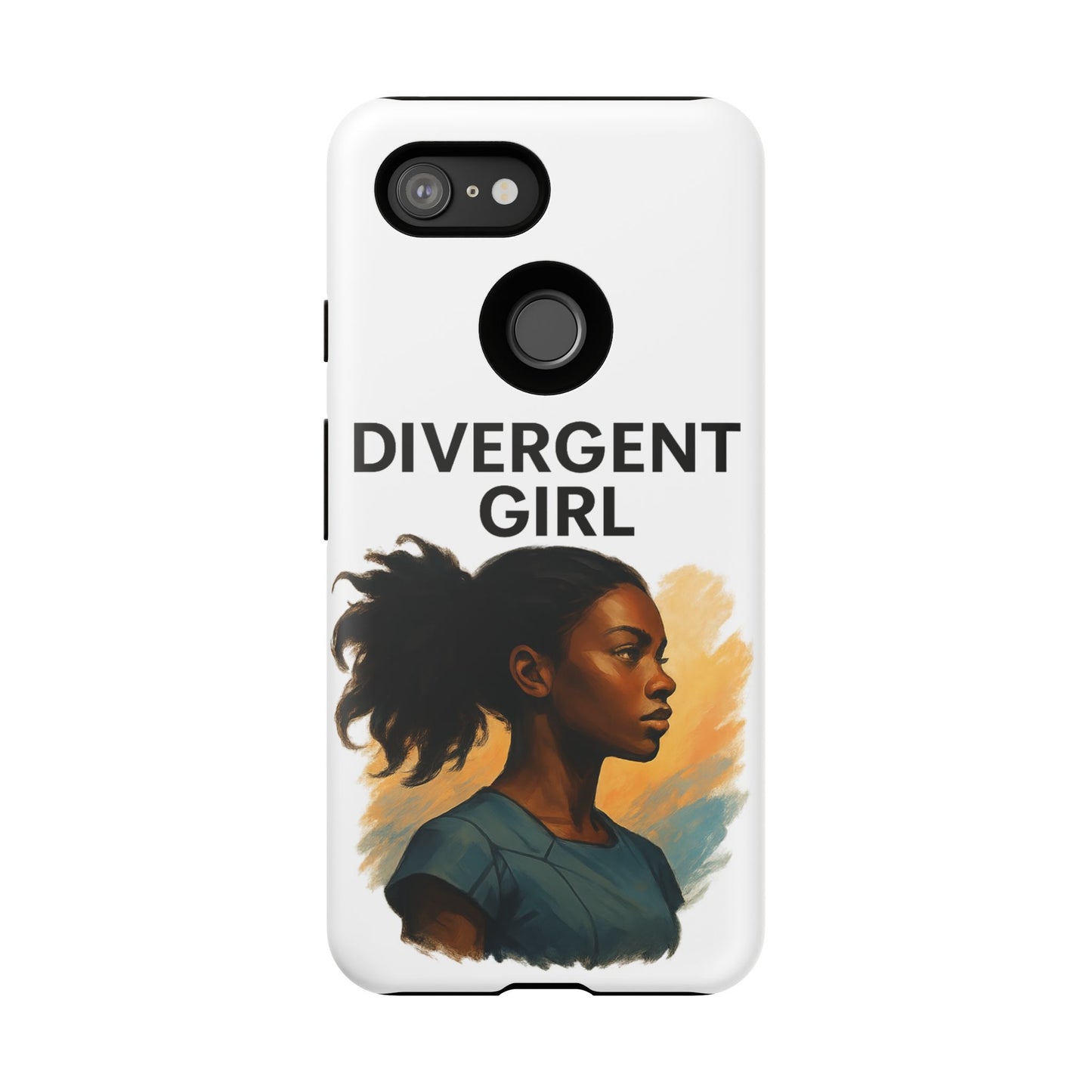 Divergent Girl Phone Case, Tough Phone Cover, Unique Gift for Book Lovers, Protective Smartphone Case, Trendy Cell Phone Skin