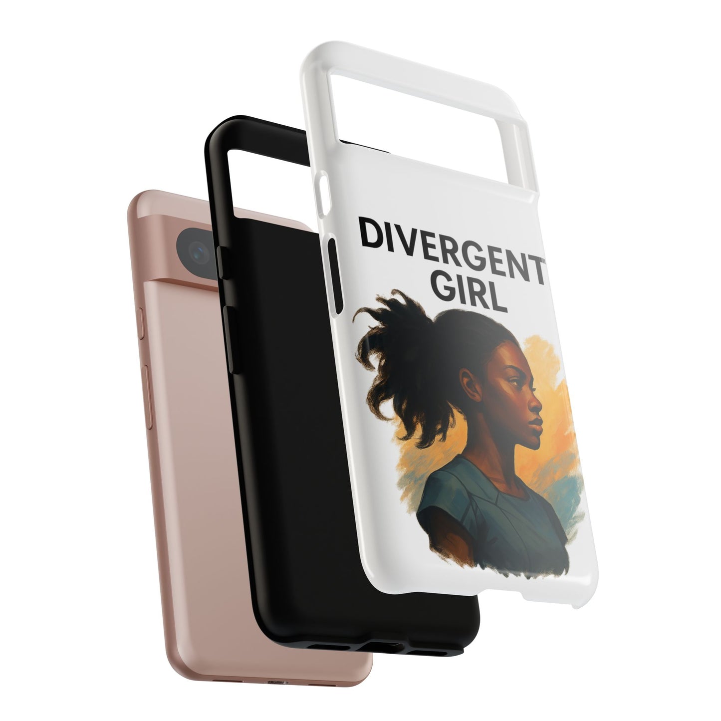 Divergent Girl Phone Case, Tough Phone Cover, Unique Gift for Book Lovers, Protective Smartphone Case, Trendy Cell Phone Skin