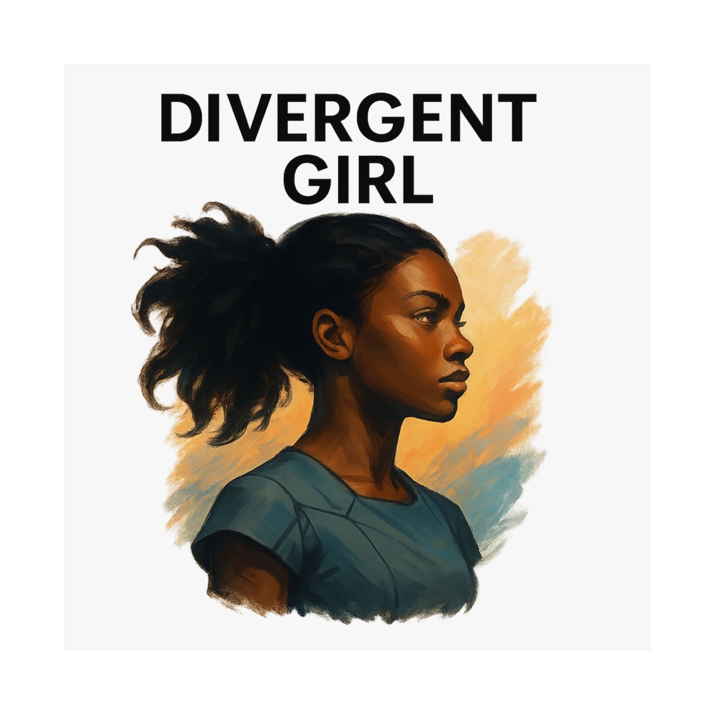 Divergent Girl Matte Vertical Posters, Inspirational Wall Art, Unique Gift for Teens, Home Decor, Literary Art Print