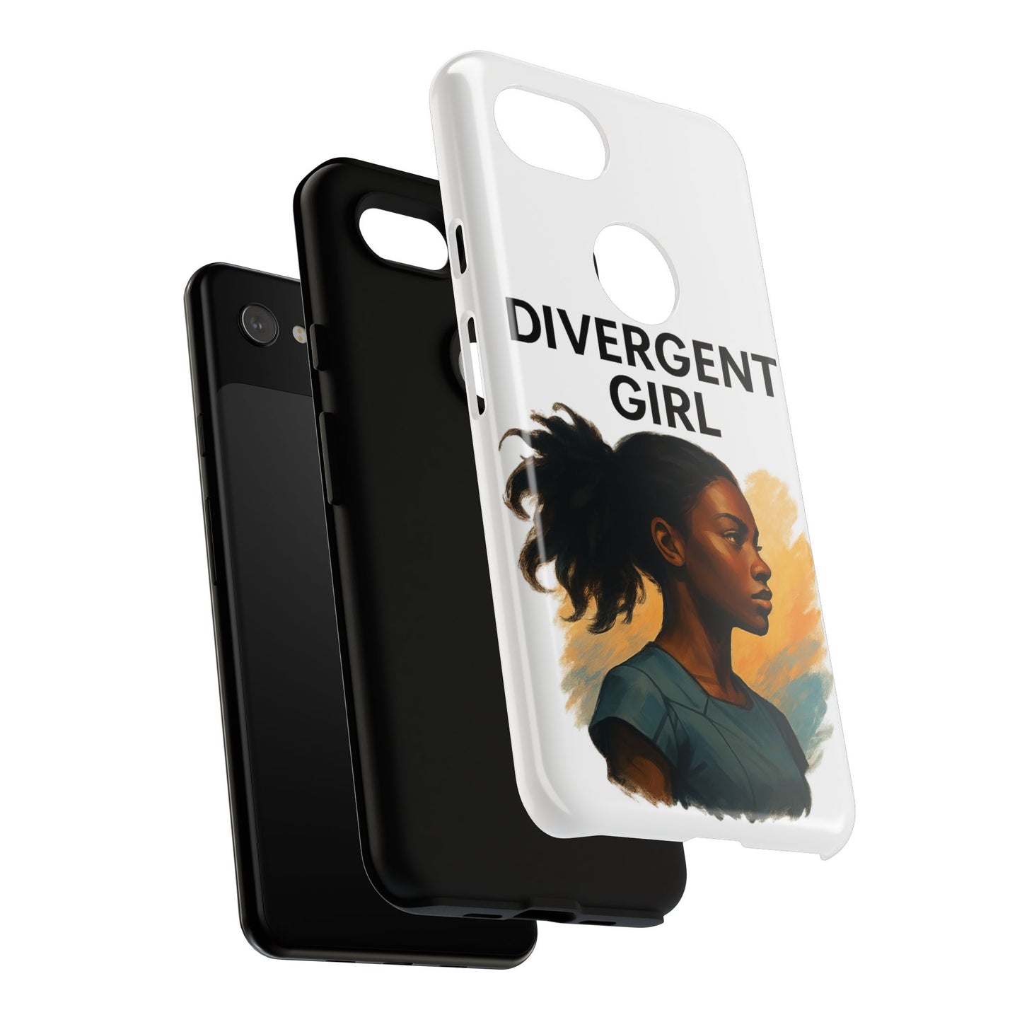 Divergent Girl Phone Case, Tough Phone Cover, Unique Gift for Book Lovers, Protective Smartphone Case, Trendy Cell Phone Skin