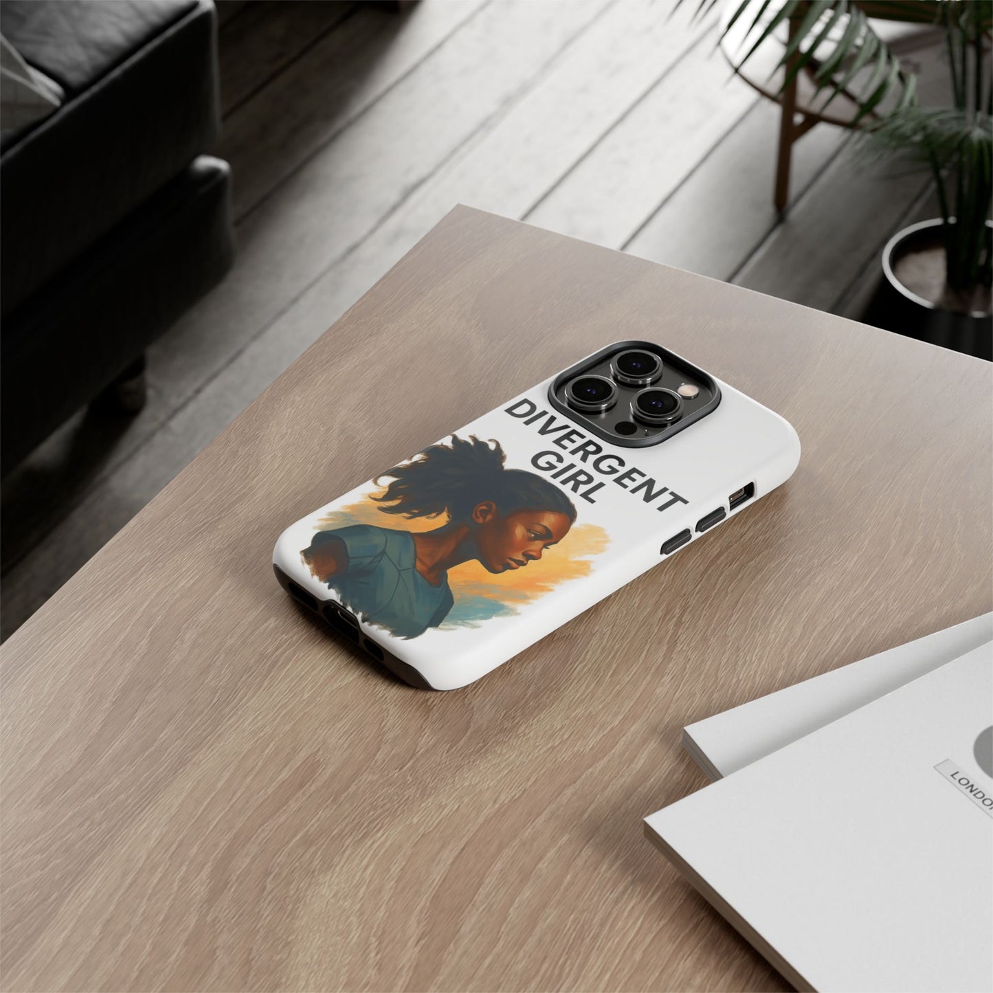 Divergent Girl Phone Case, Tough Phone Cover, Unique Gift for Book Lovers, Protective Smartphone Case, Trendy Cell Phone Skin