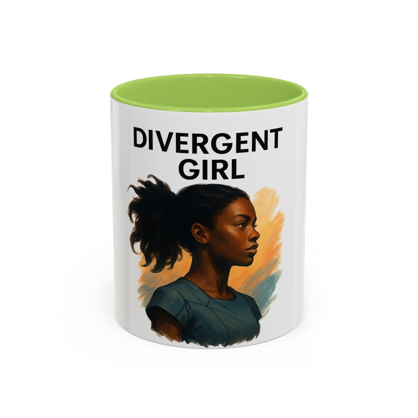 Divergent Girl Coffee Mug, Inspirational Mug, Gift for Book Lovers, Stylish Mug for Students, Unique Art Mug, Motivational Office Decor