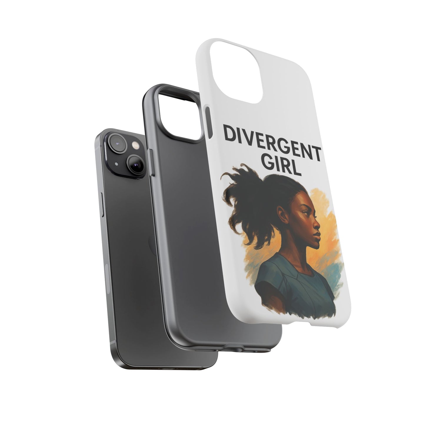 Divergent Girl Phone Case, Tough Phone Cover, Unique Gift for Book Lovers, Protective Smartphone Case, Trendy Cell Phone Skin