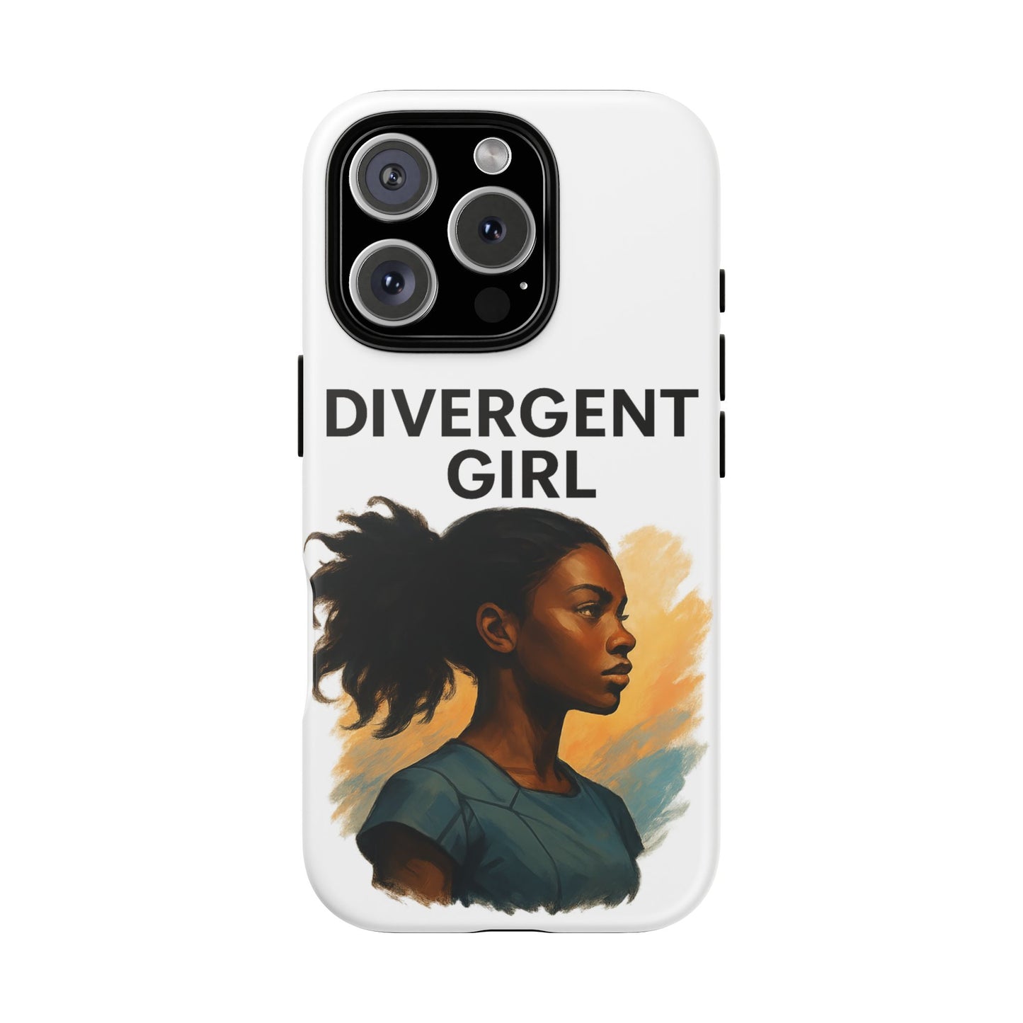 Divergent Girl Phone Case, Tough Phone Cover, Unique Gift for Book Lovers, Protective Smartphone Case, Trendy Cell Phone Skin
