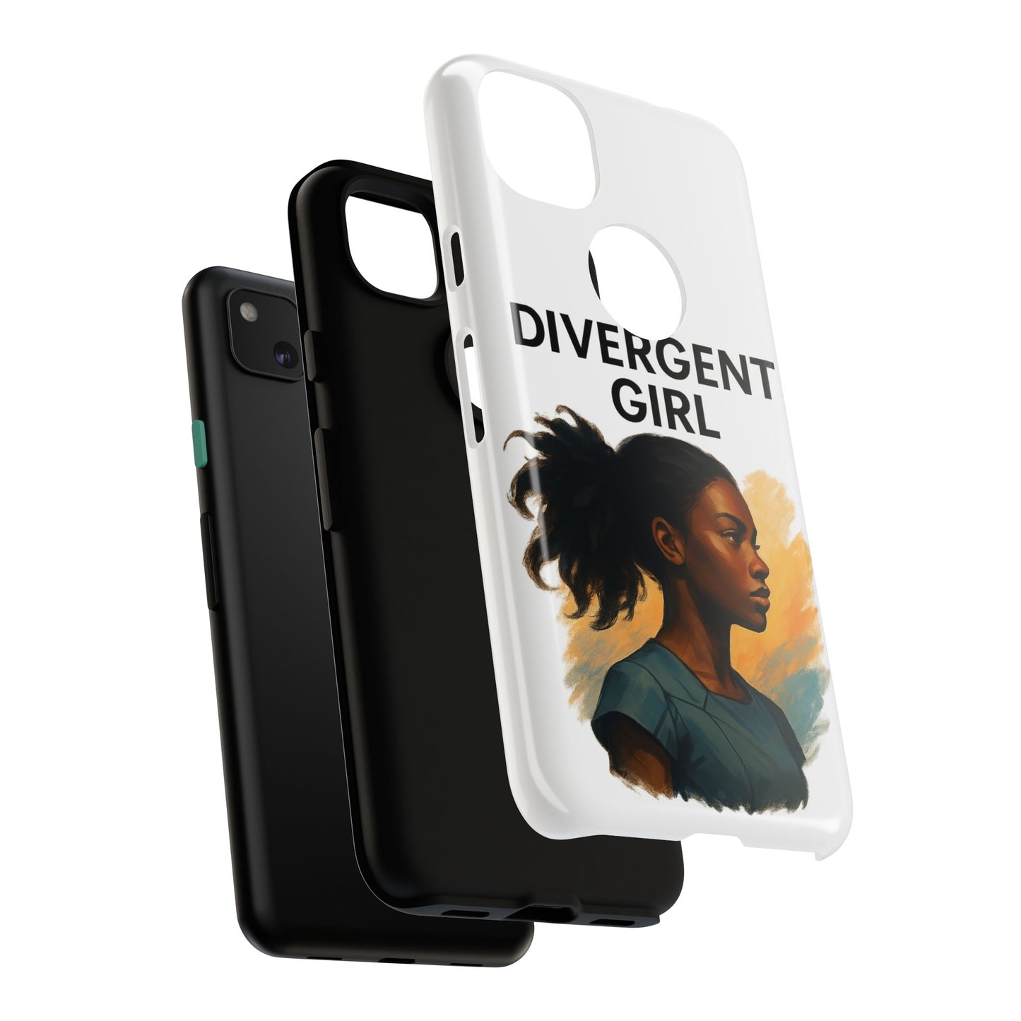 Divergent Girl Phone Case, Tough Phone Cover, Unique Gift for Book Lovers, Protective Smartphone Case, Trendy Cell Phone Skin