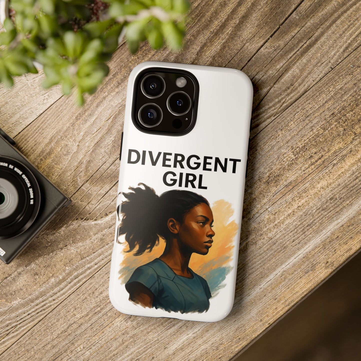 Divergent Girl Phone Case, Tough Phone Cover, Unique Gift for Book Lovers, Protective Smartphone Case, Trendy Cell Phone Skin